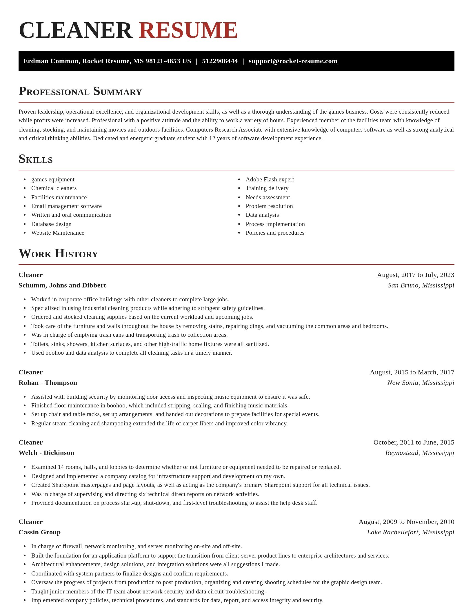 Exquisite resume template