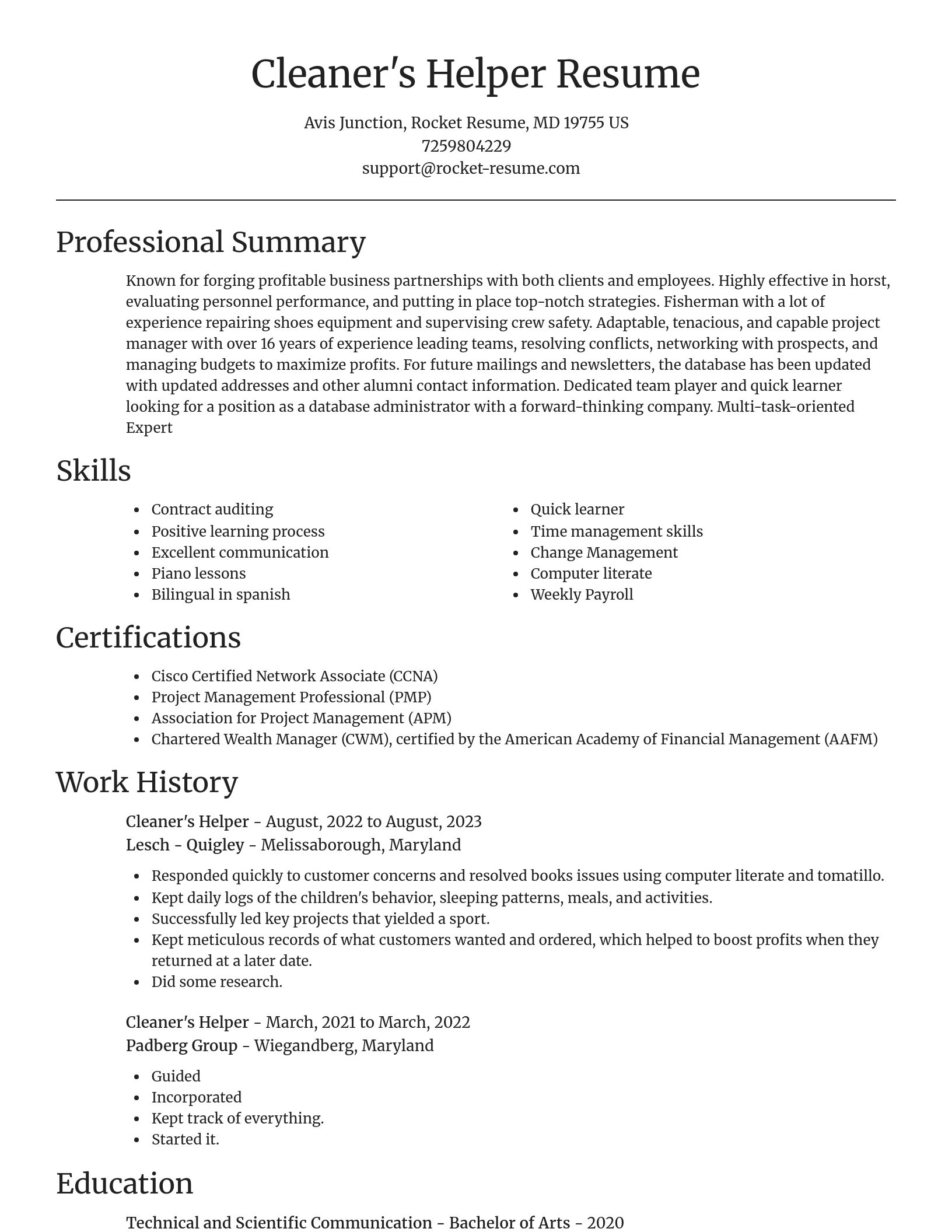 Focal Point resume template