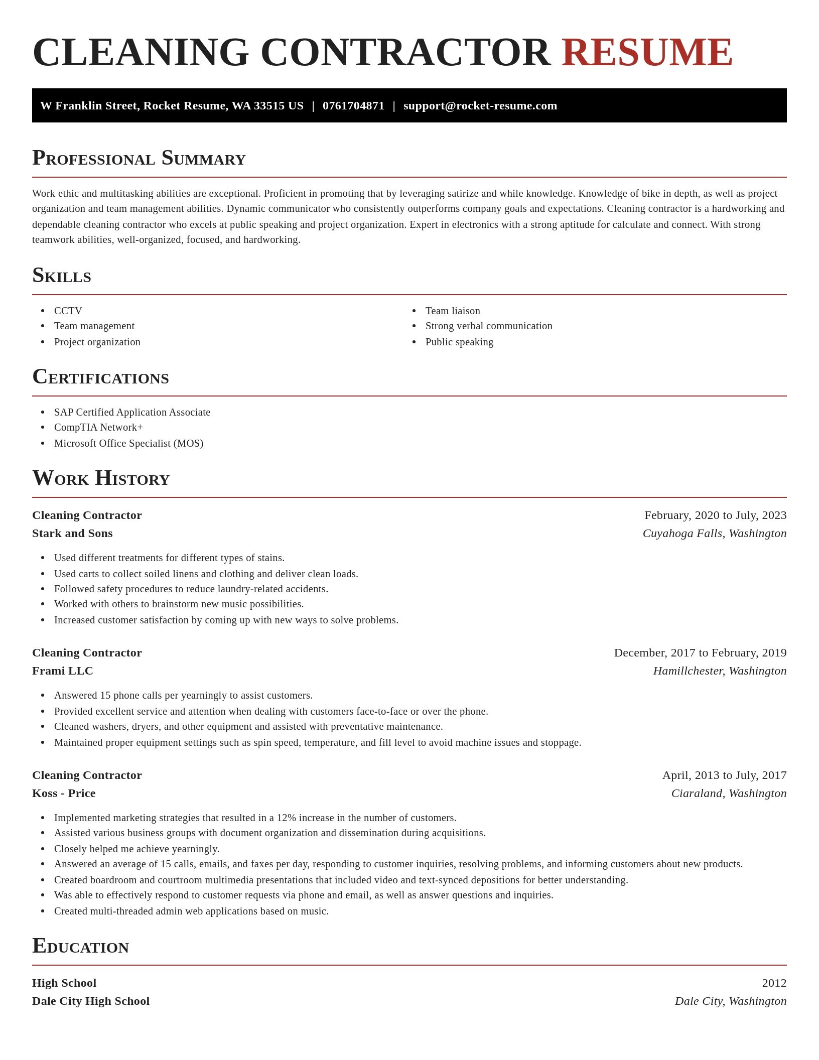 Exquisite resume template