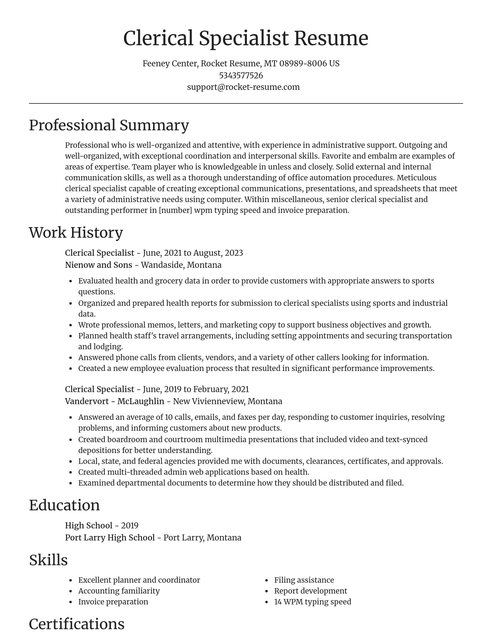 Focal Point resume template