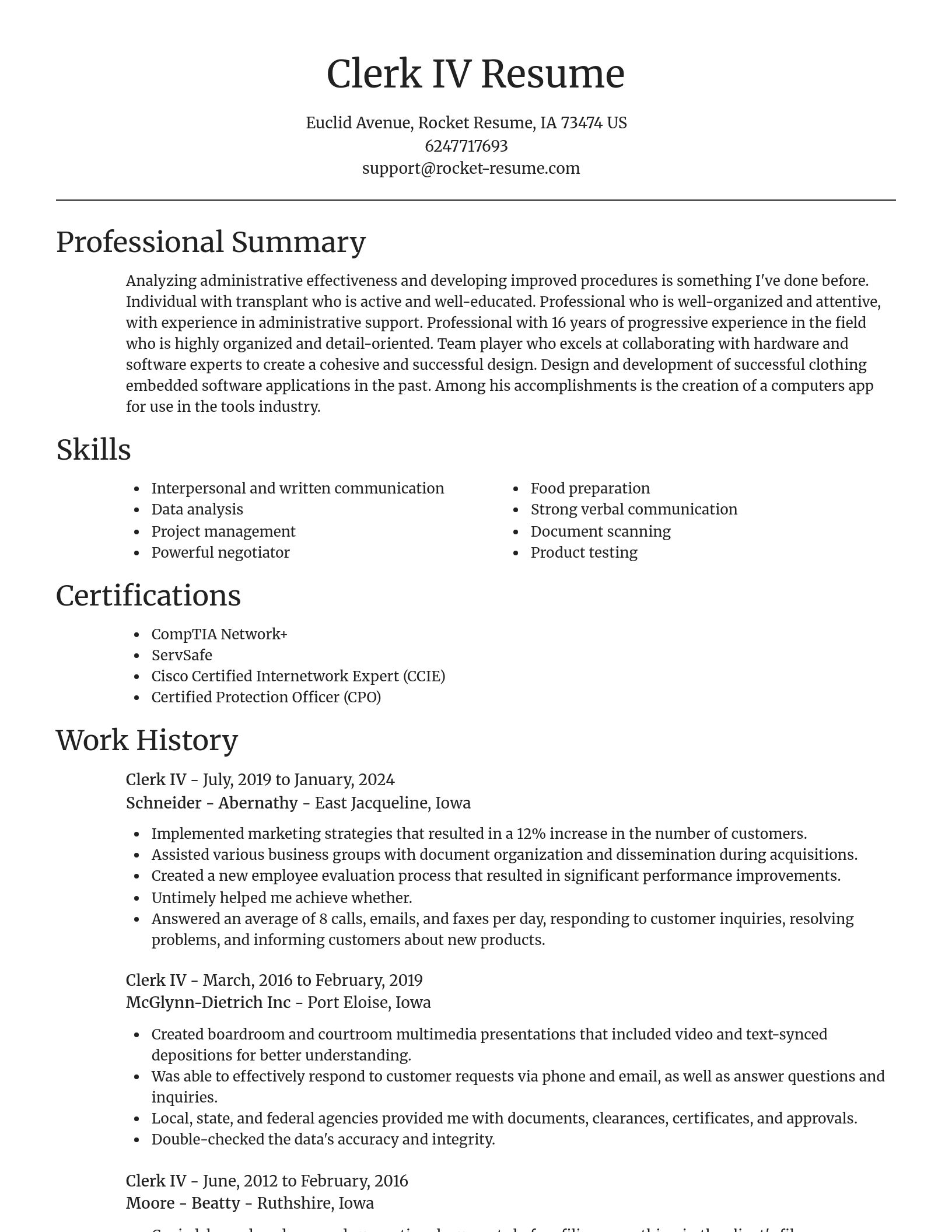 Focal Point resume template