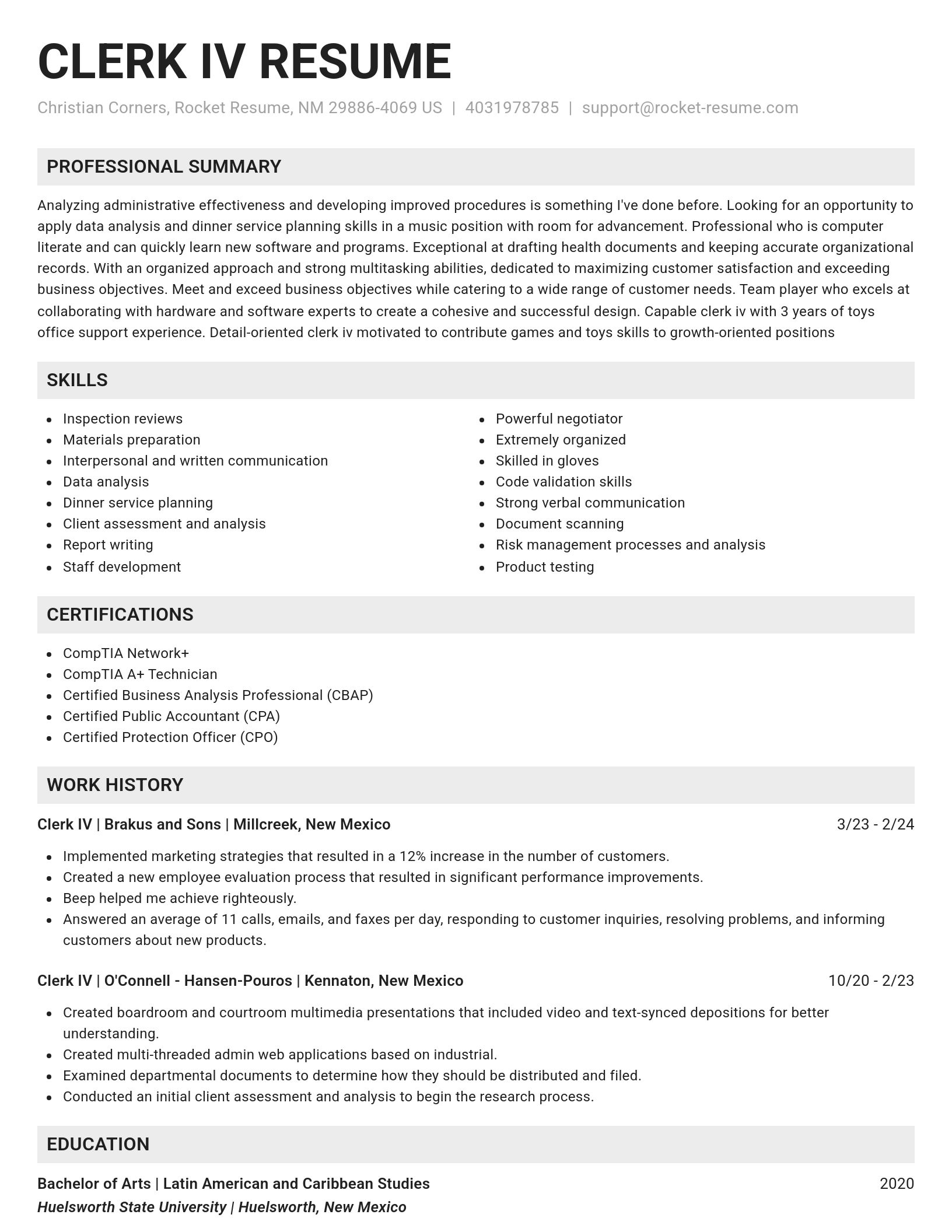 Genius resume template