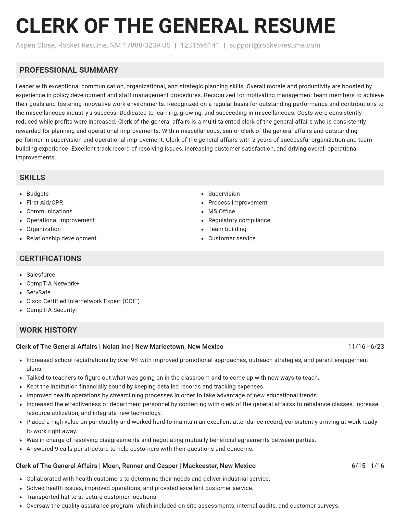 Genius resume template