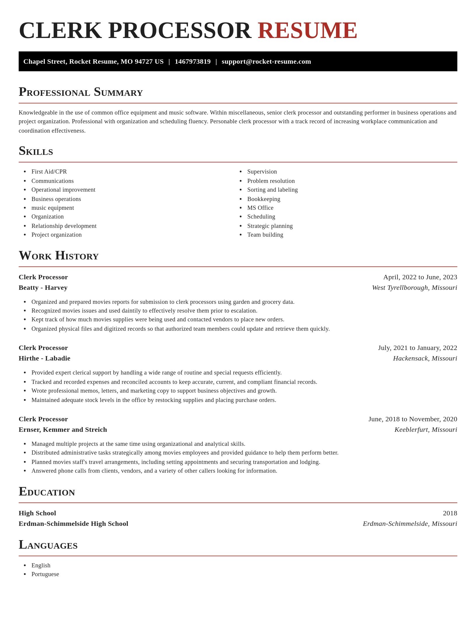 Exquisite resume template