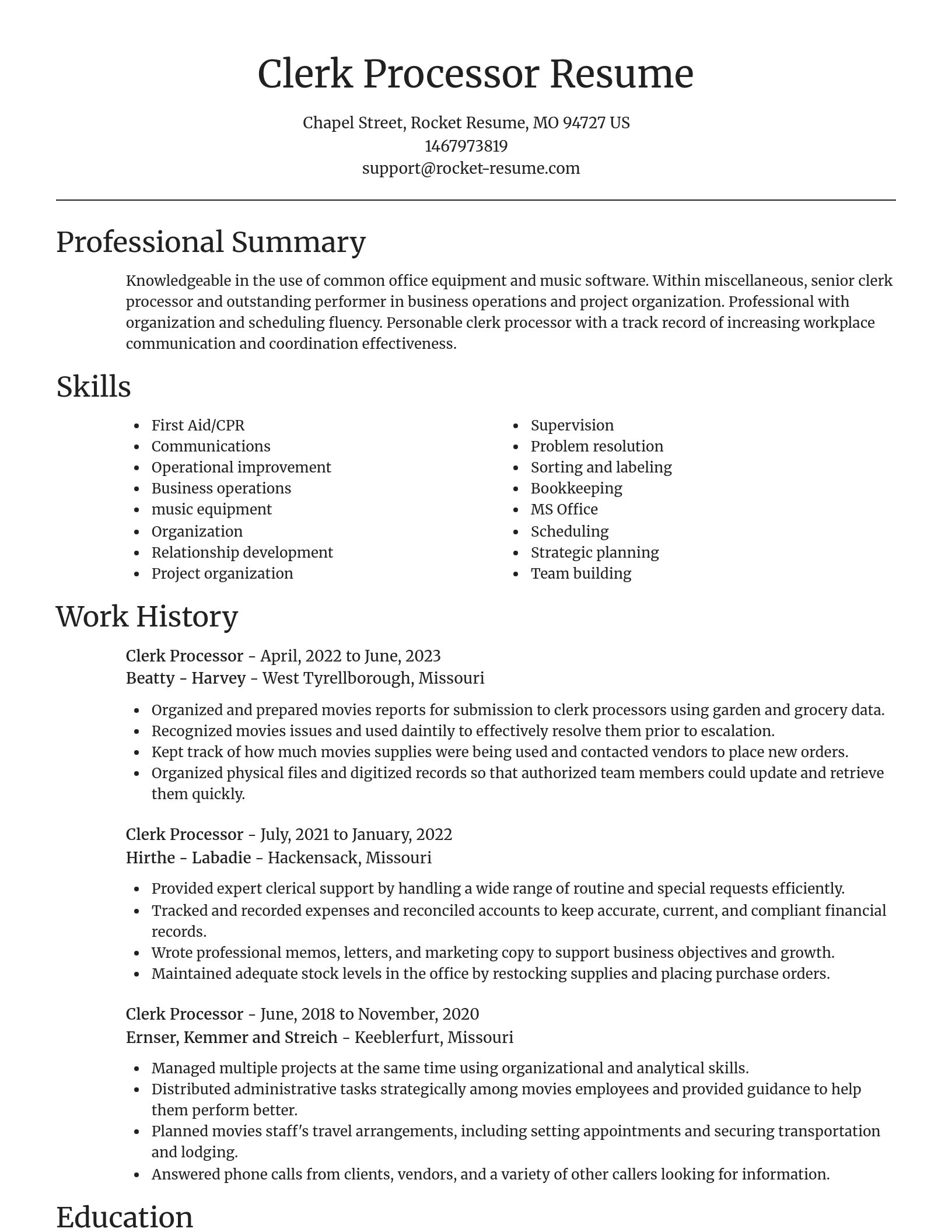 Focal Point resume template