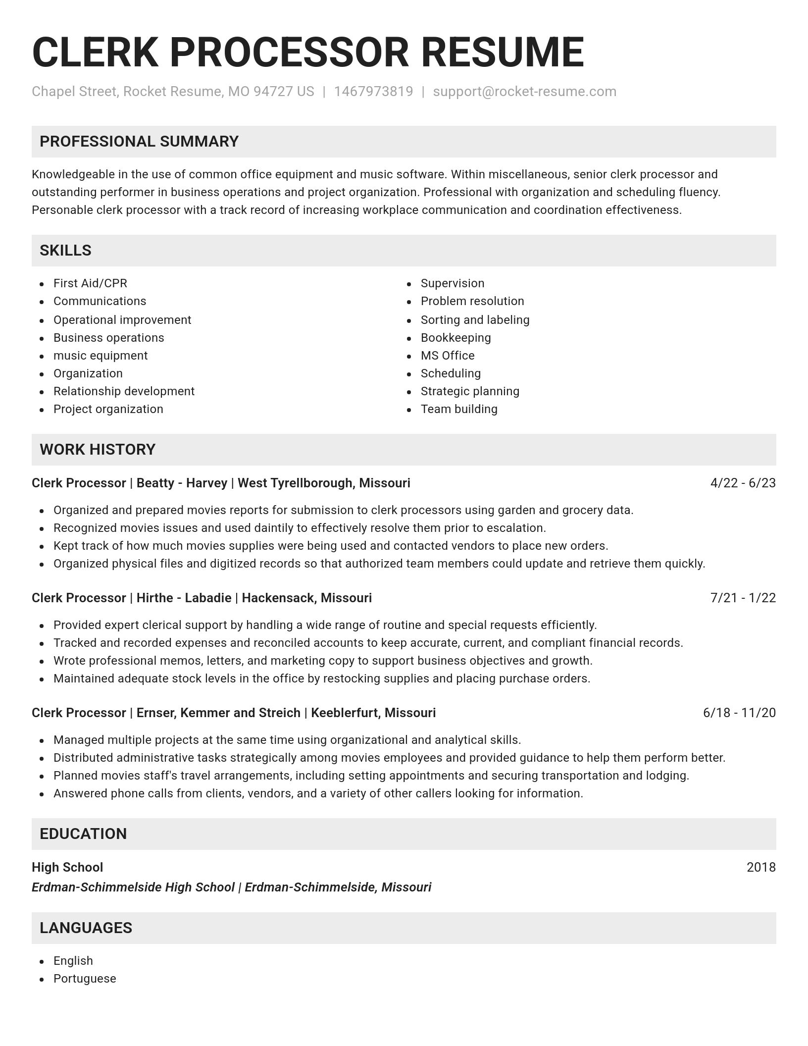 Genius resume template