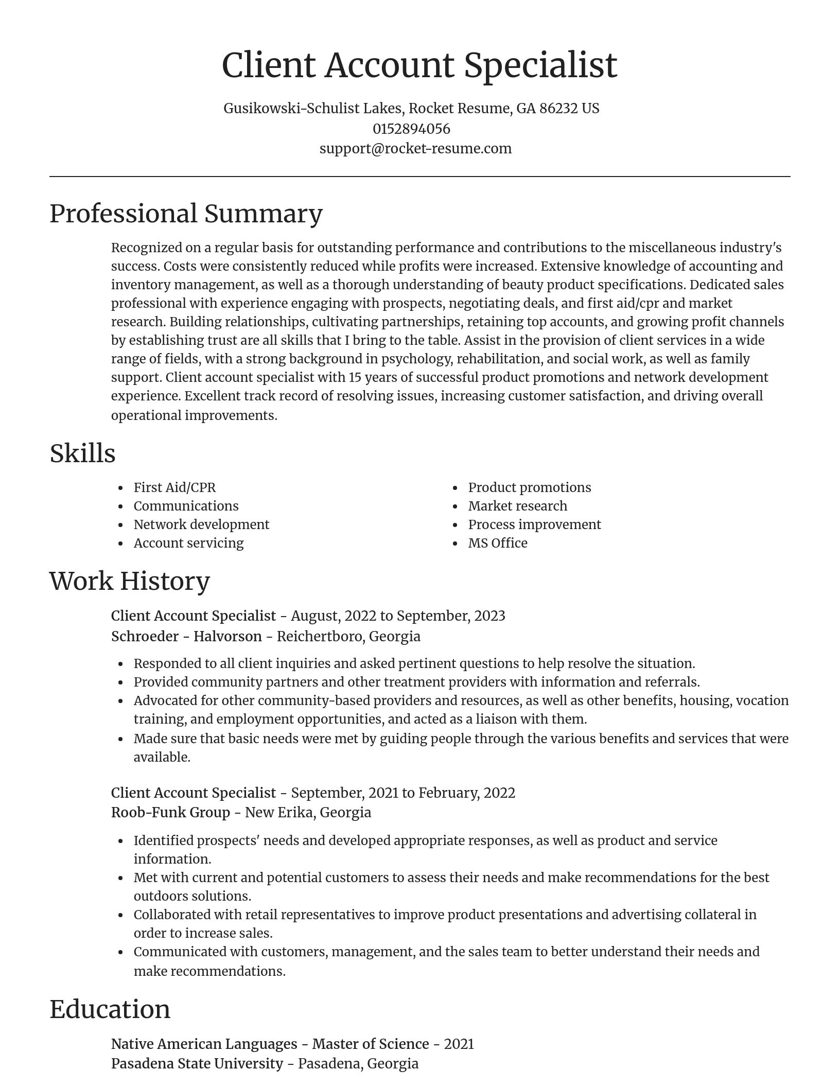 Focal Point resume template