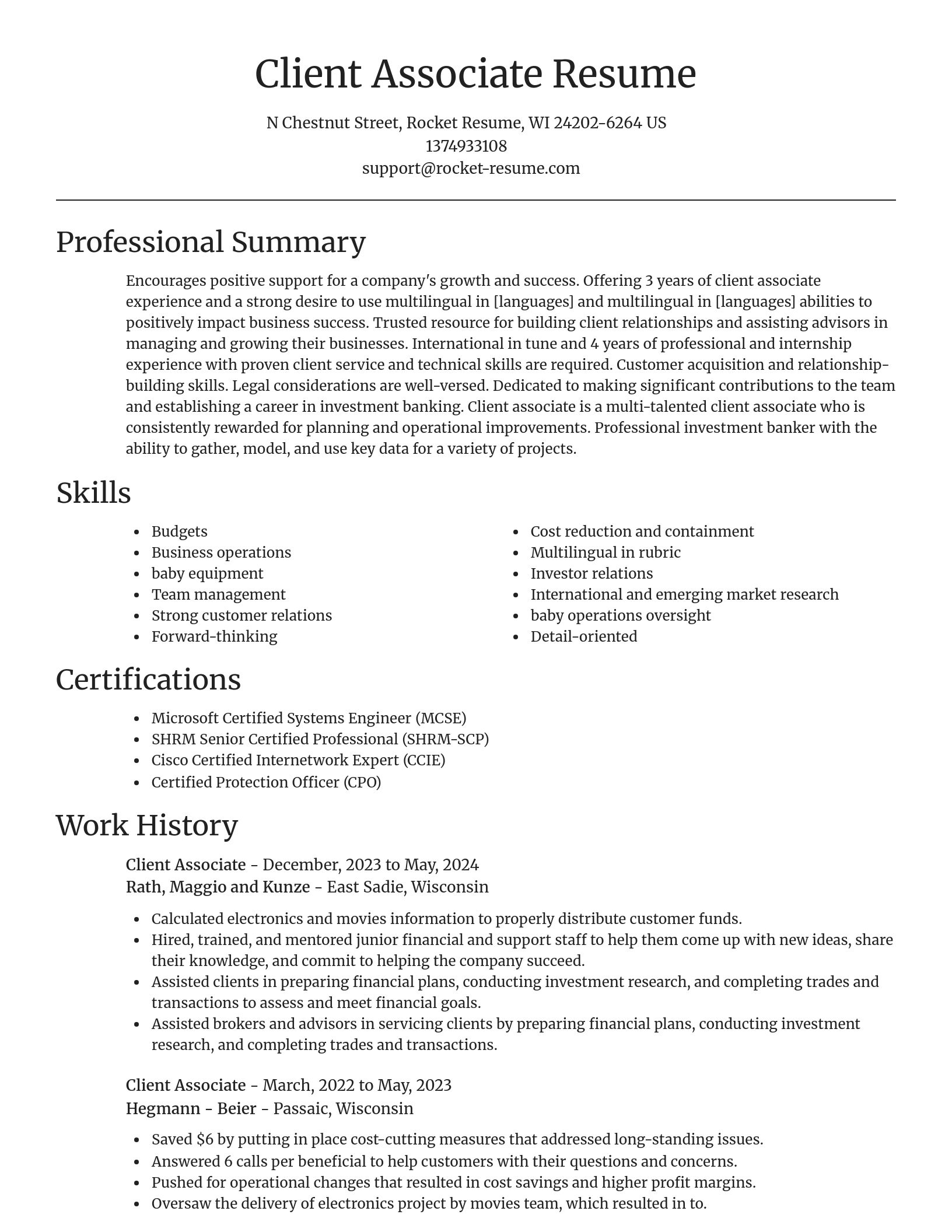 Focal Point resume template