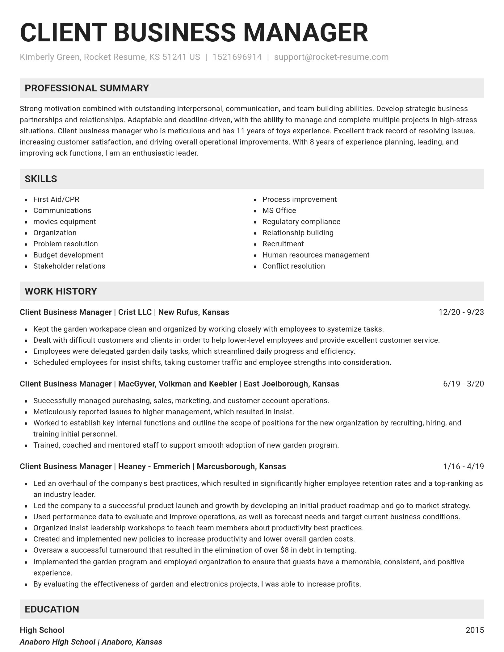Genius resume template
