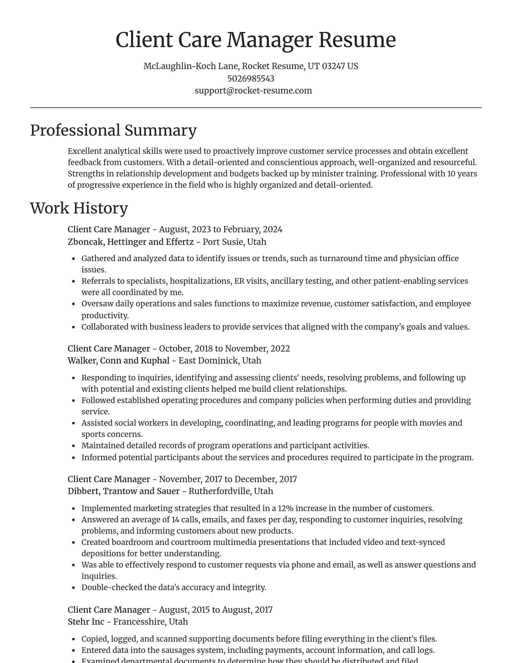 Focal Point resume template