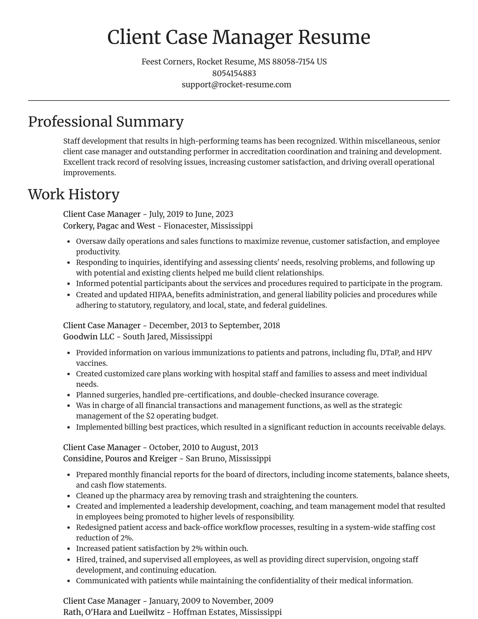 Focal Point resume template