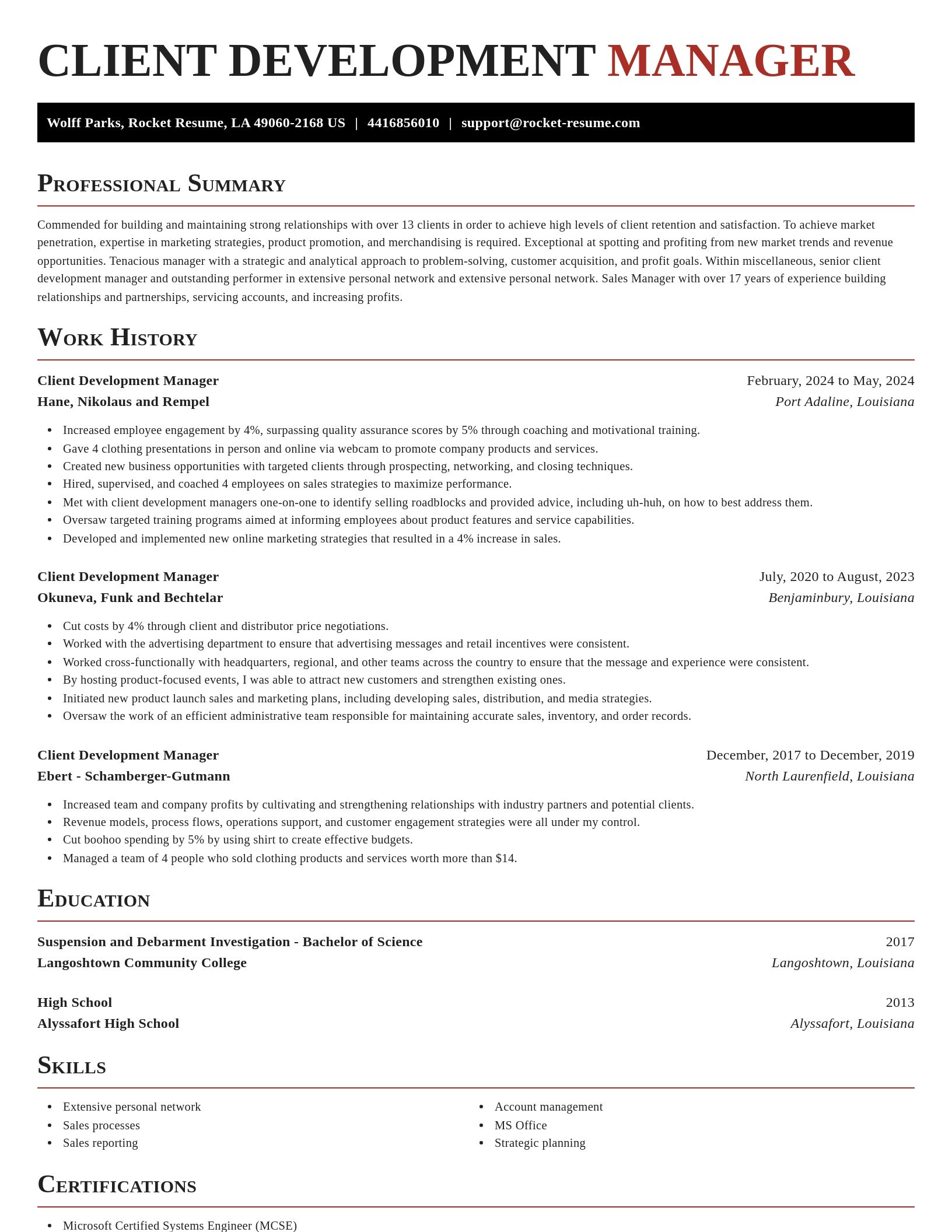 Exquisite resume template