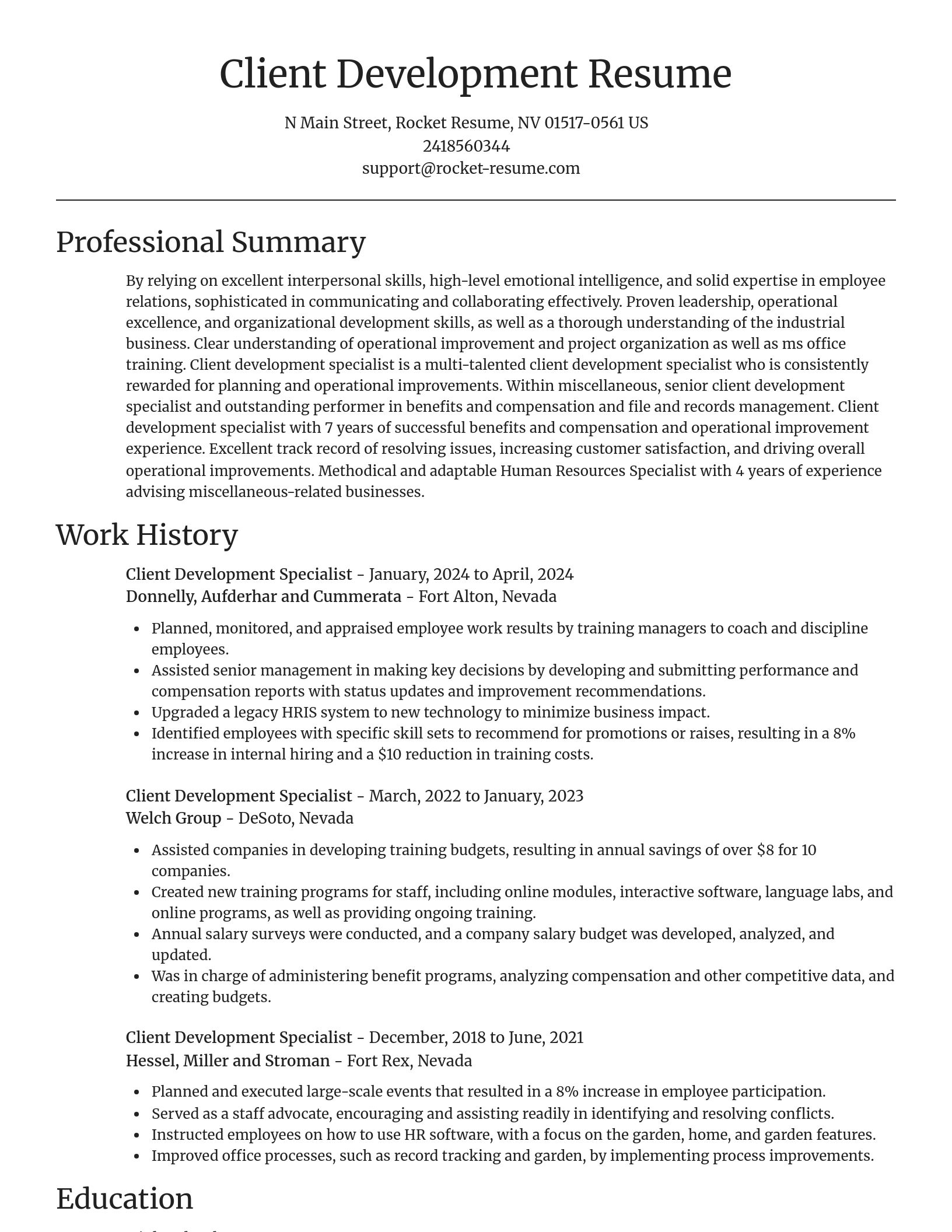 Focal Point resume template
