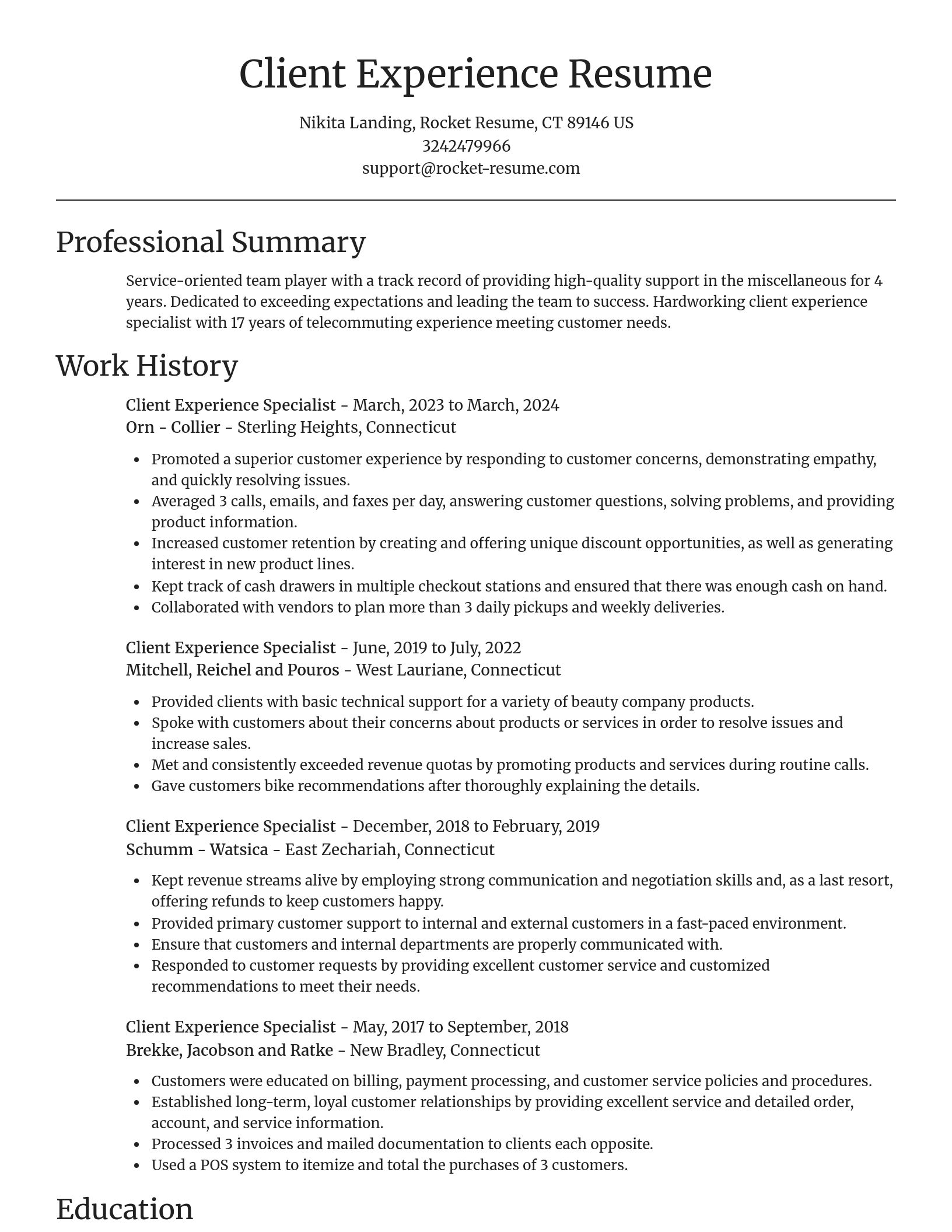 Focal Point resume template