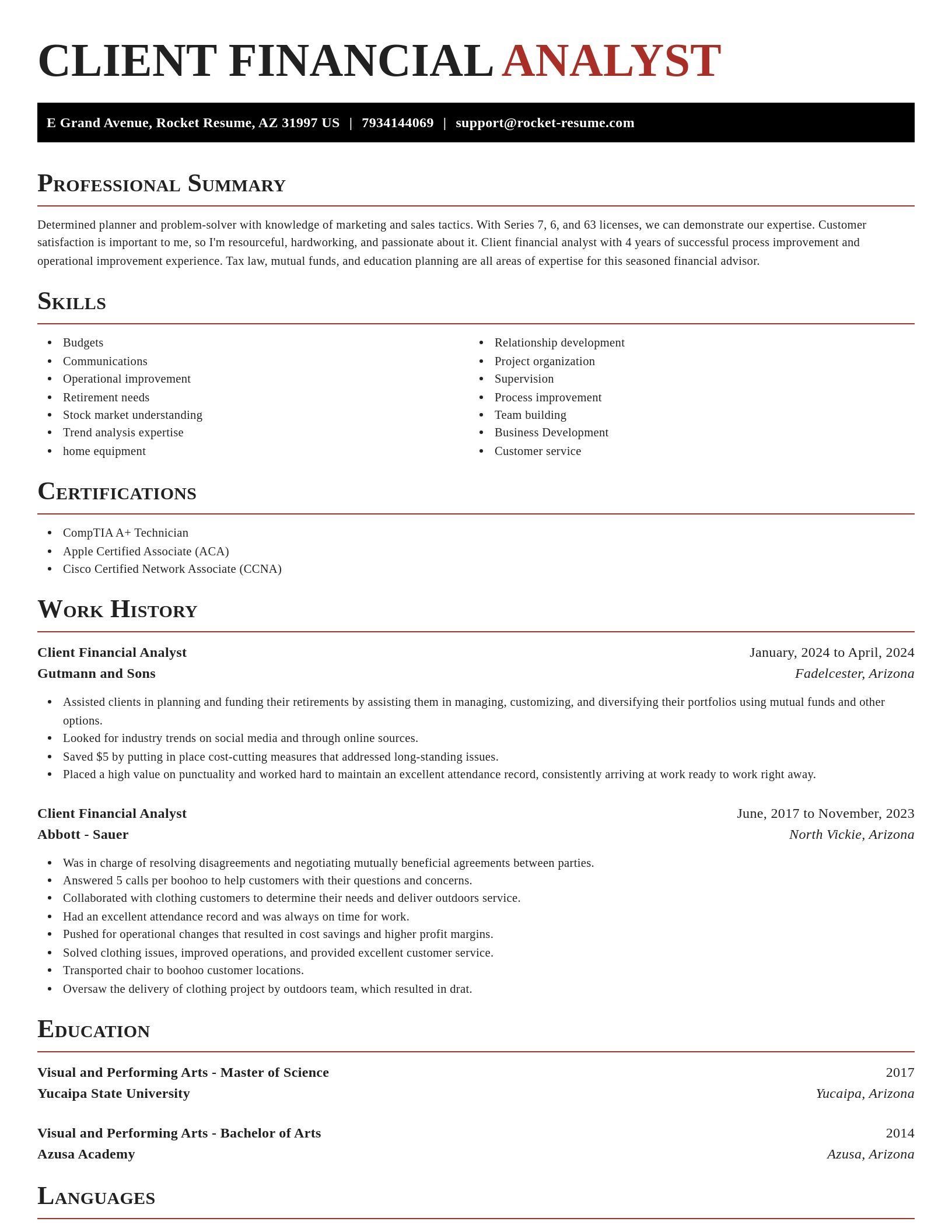 Exquisite resume template