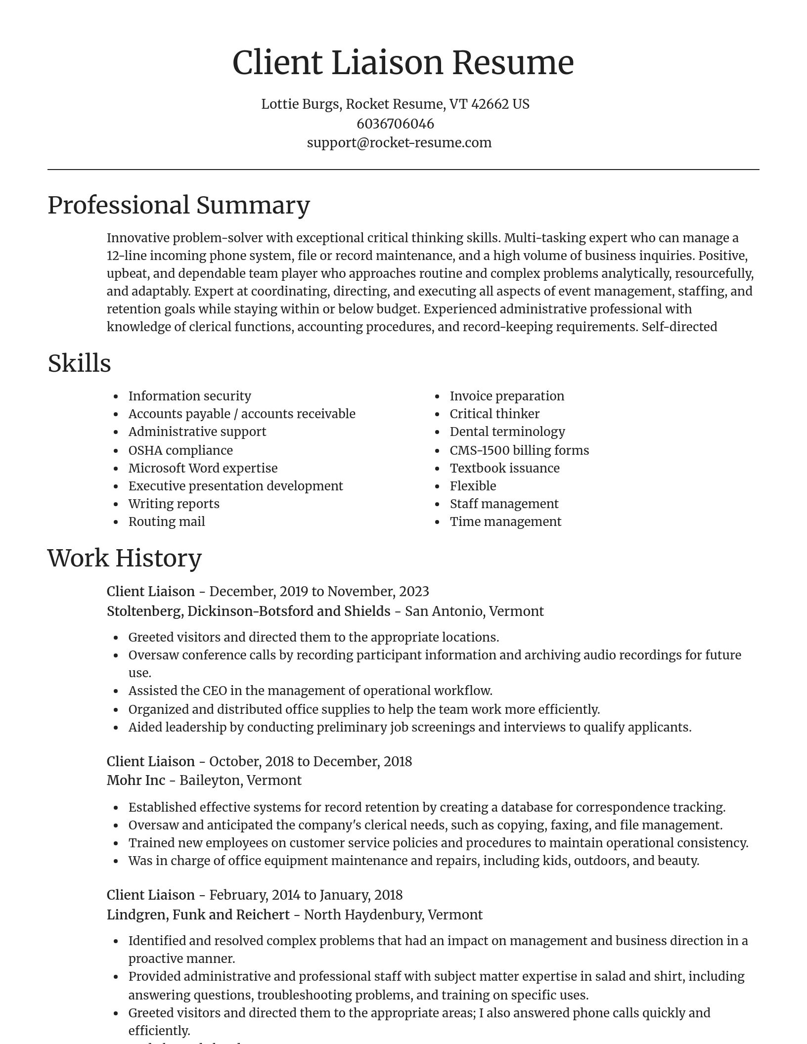 Focal Point resume template