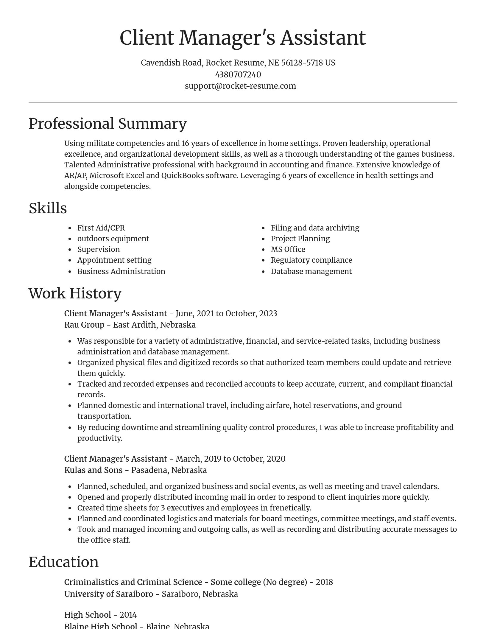 Focal Point resume template