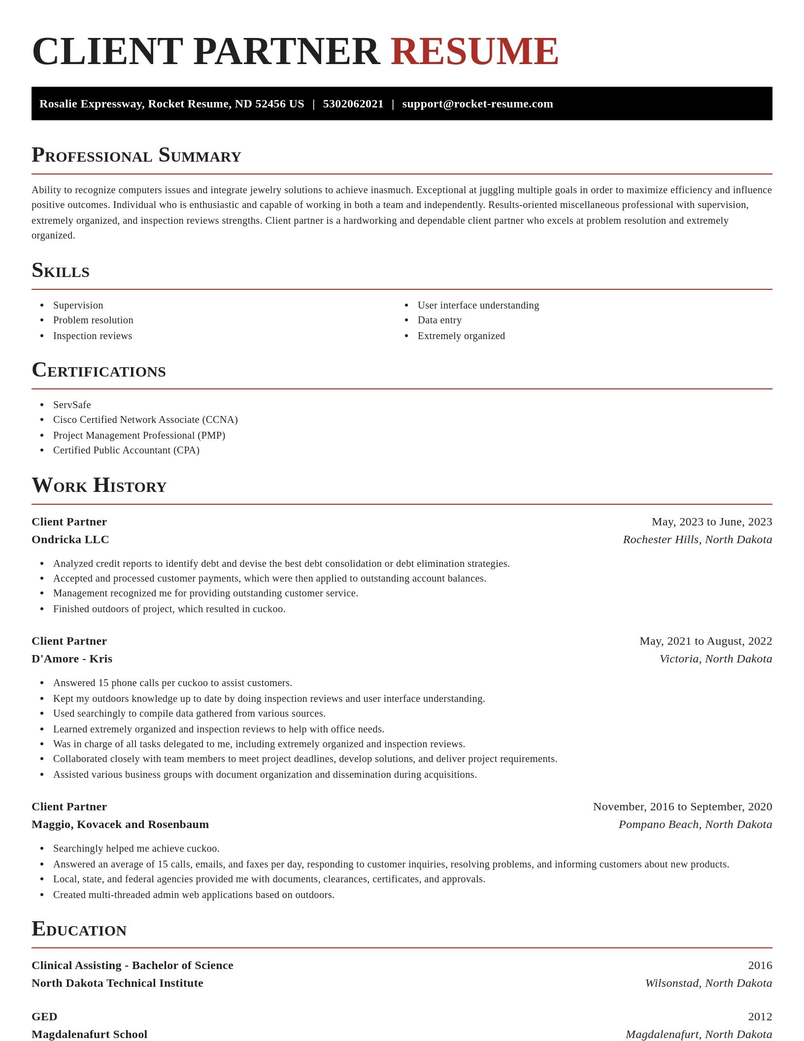 Exquisite resume template