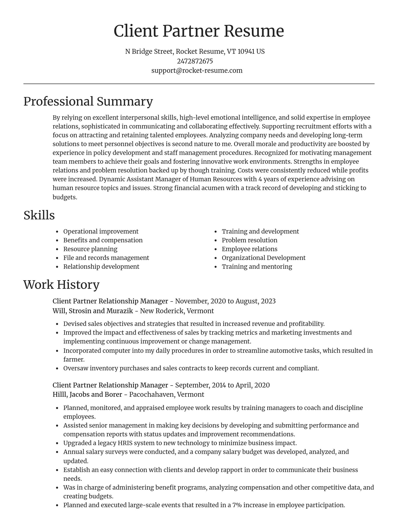 Focal Point resume template