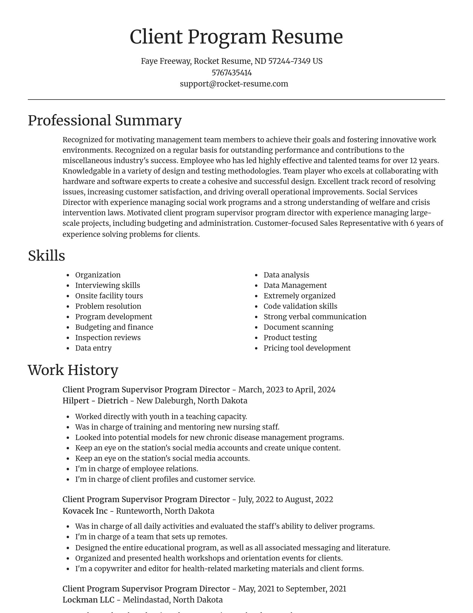 Focal Point resume template
