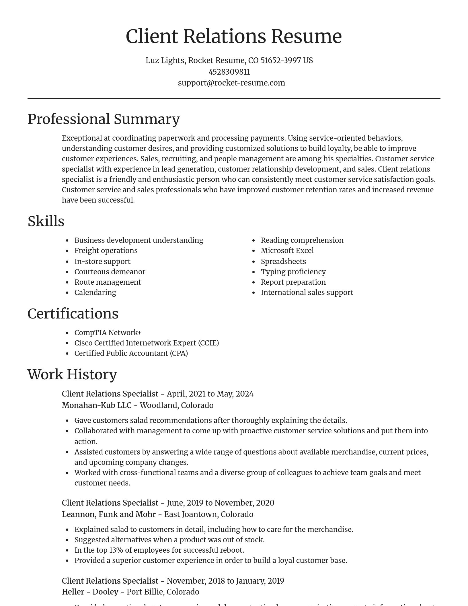 Focal Point resume template