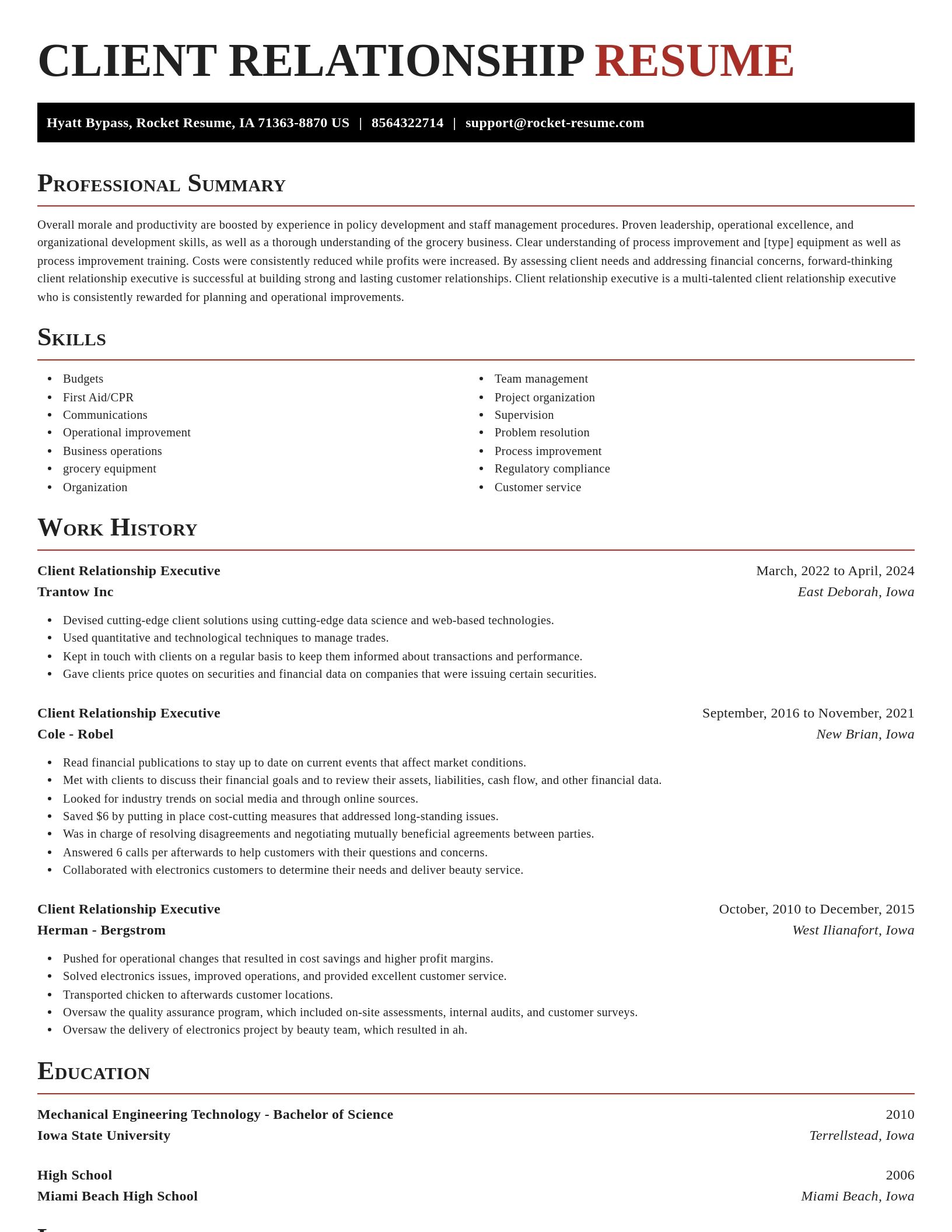 Exquisite resume template