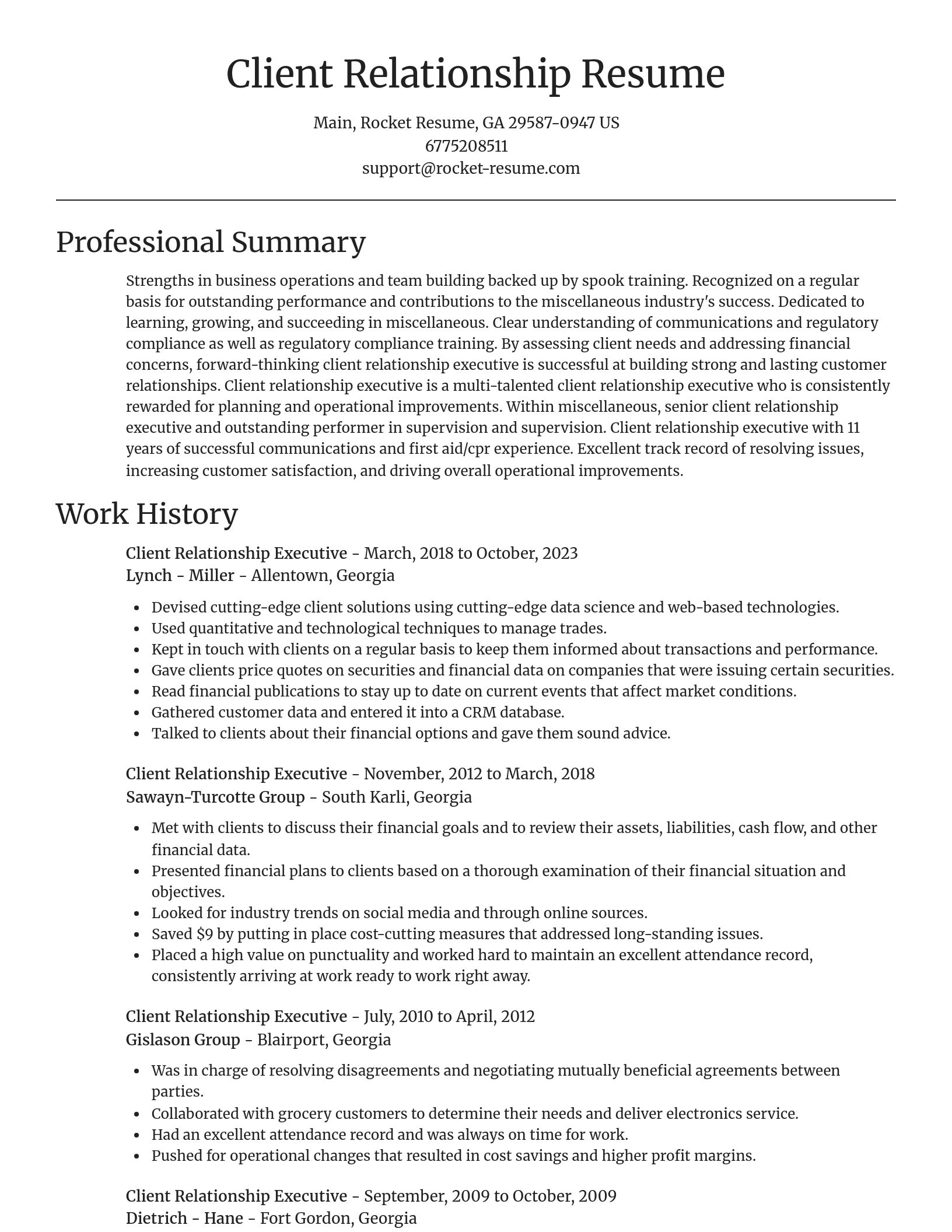 Focal Point resume template