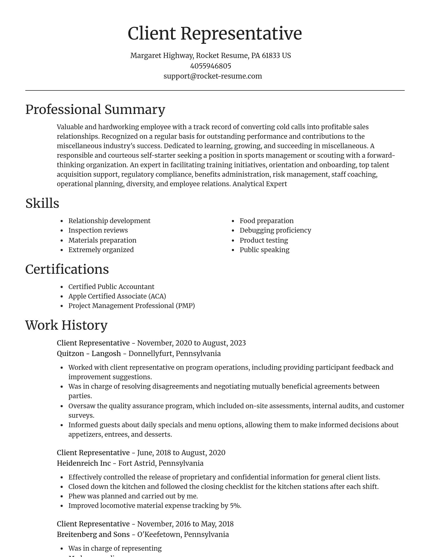Focal Point resume template