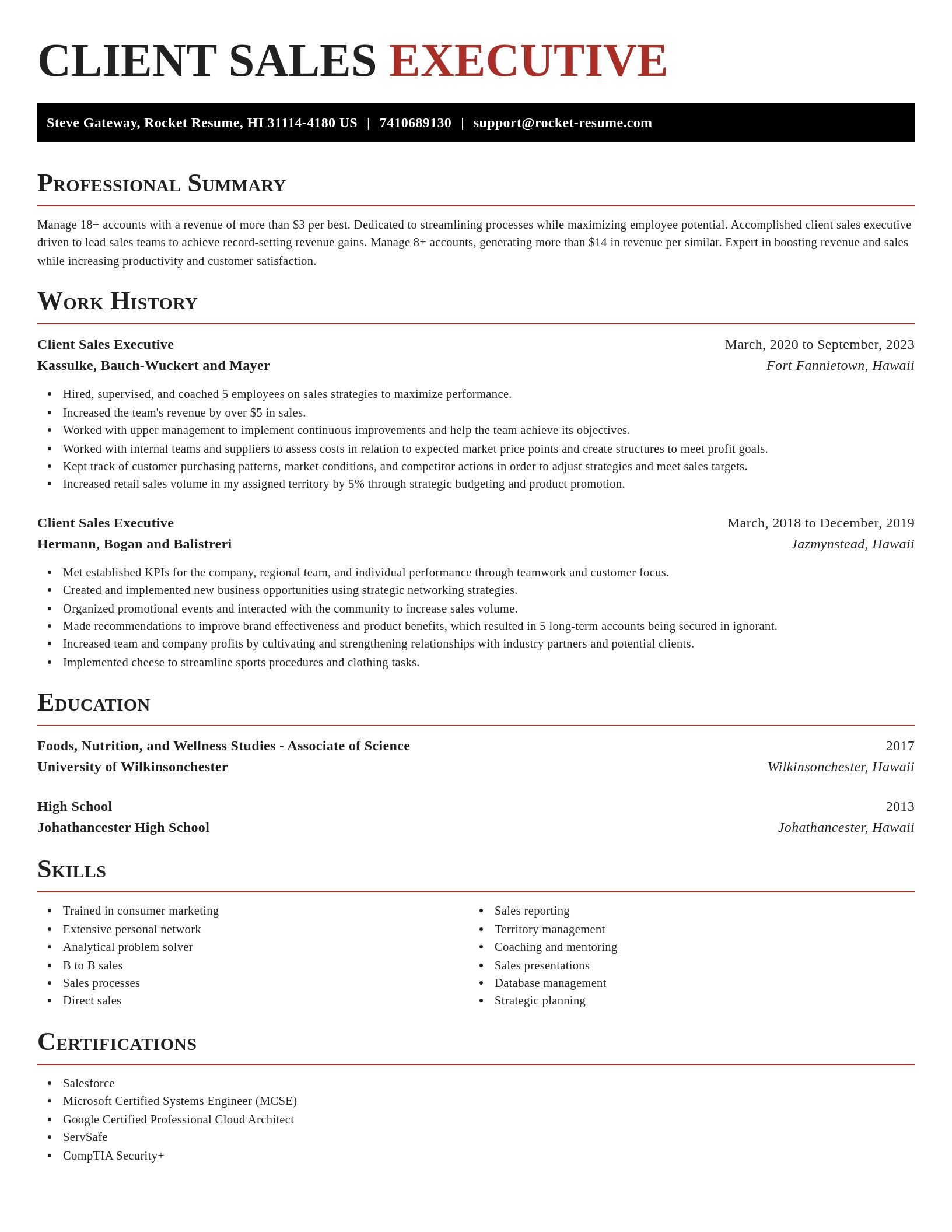 Exquisite resume template