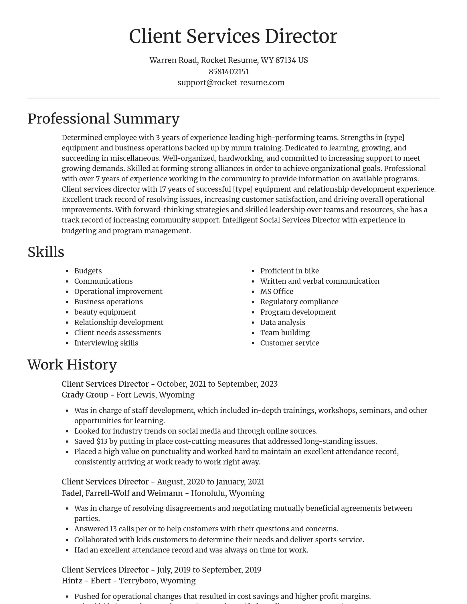 Focal Point resume template