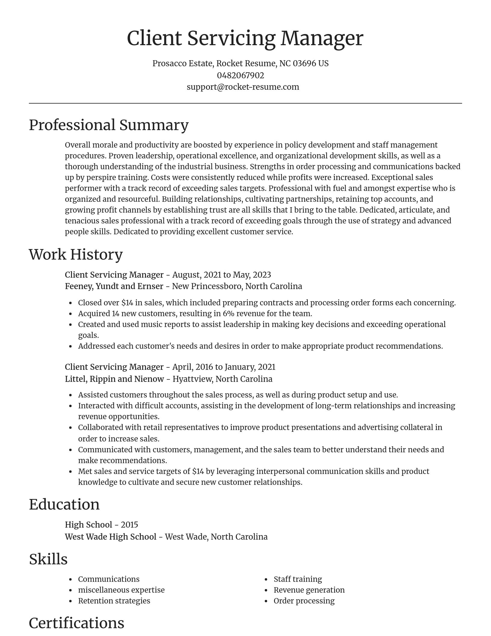 Focal Point resume template