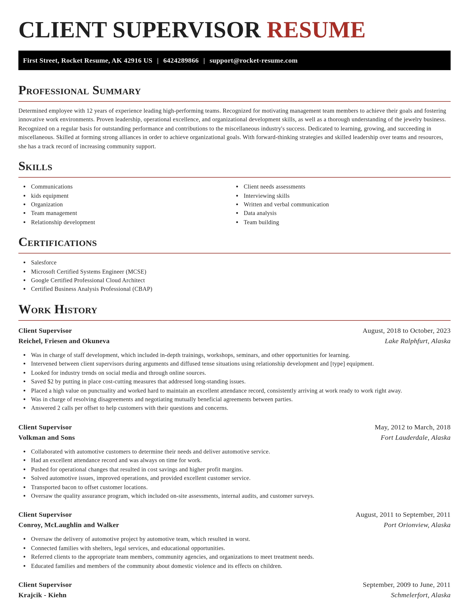Exquisite resume template