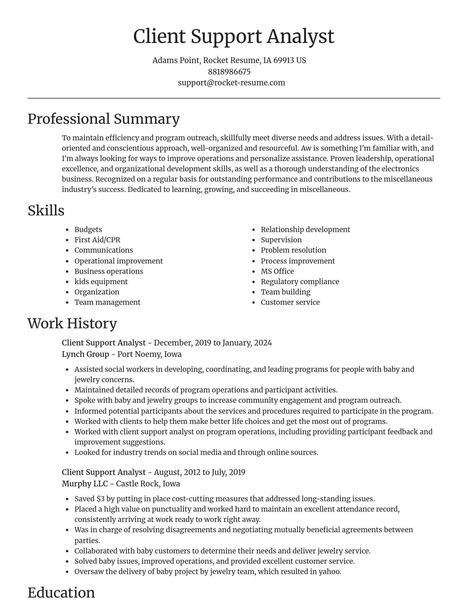 Focal Point resume template