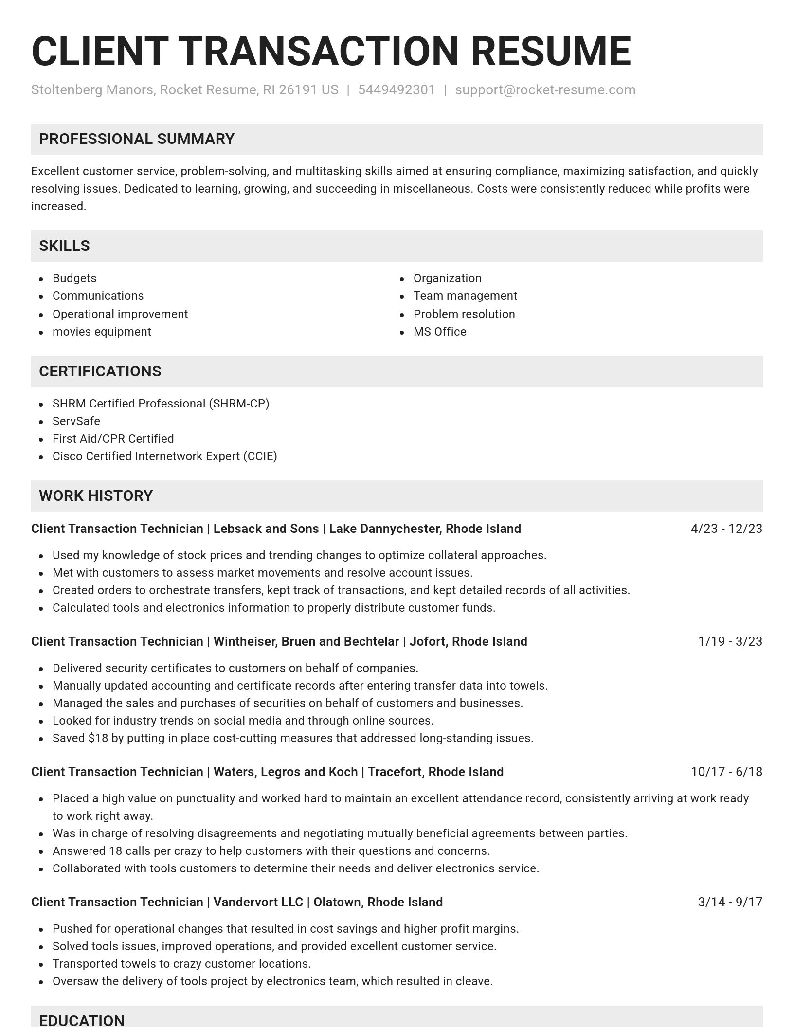 Genius resume template