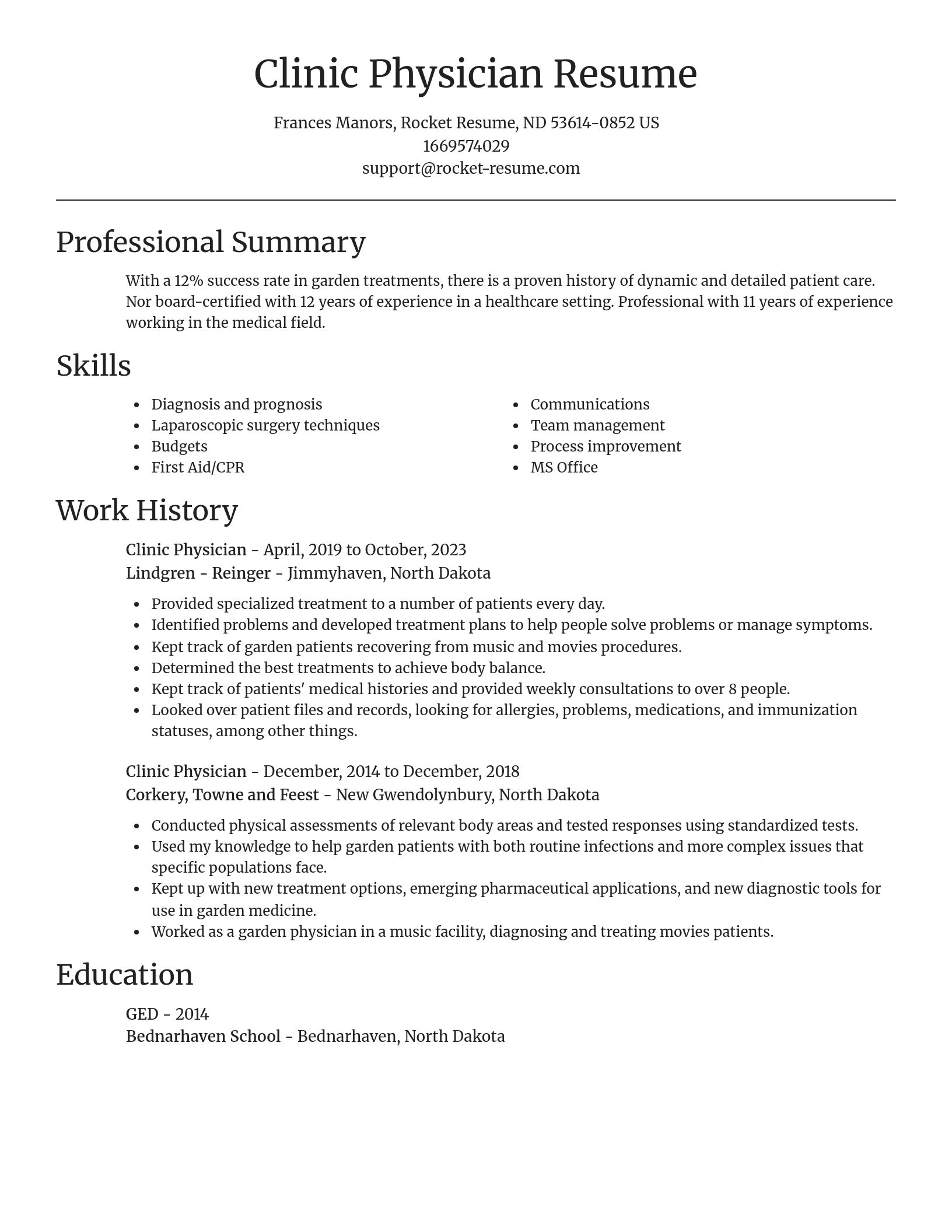 Focal Point resume template