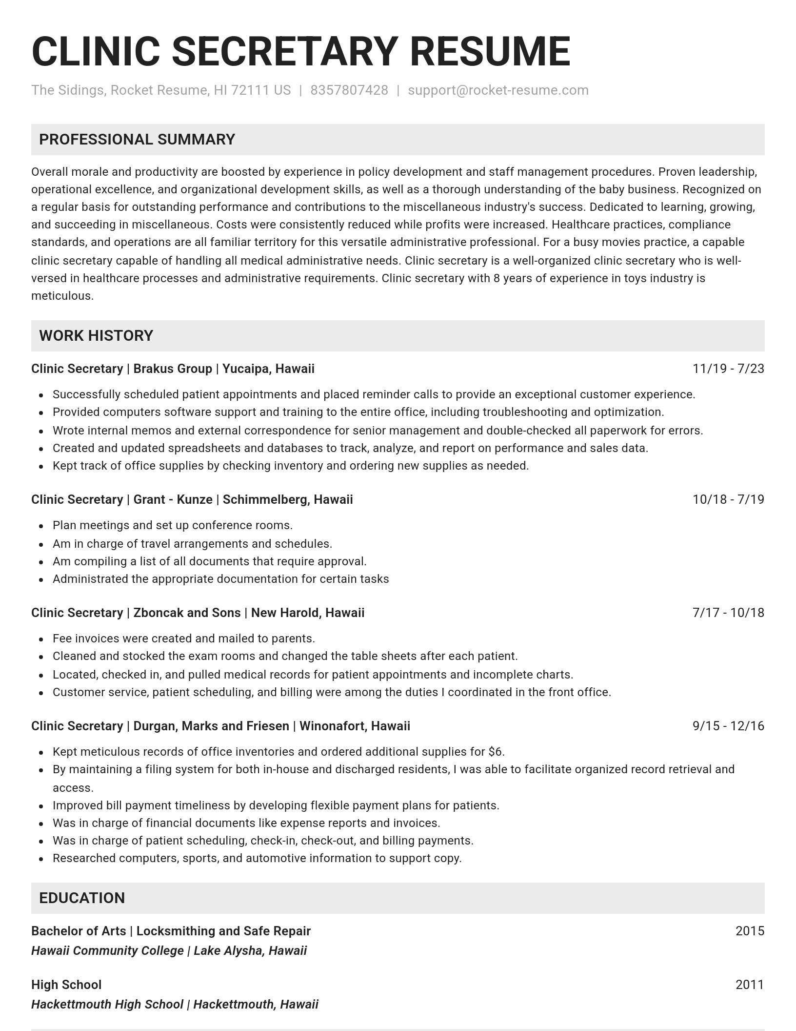 Genius resume template