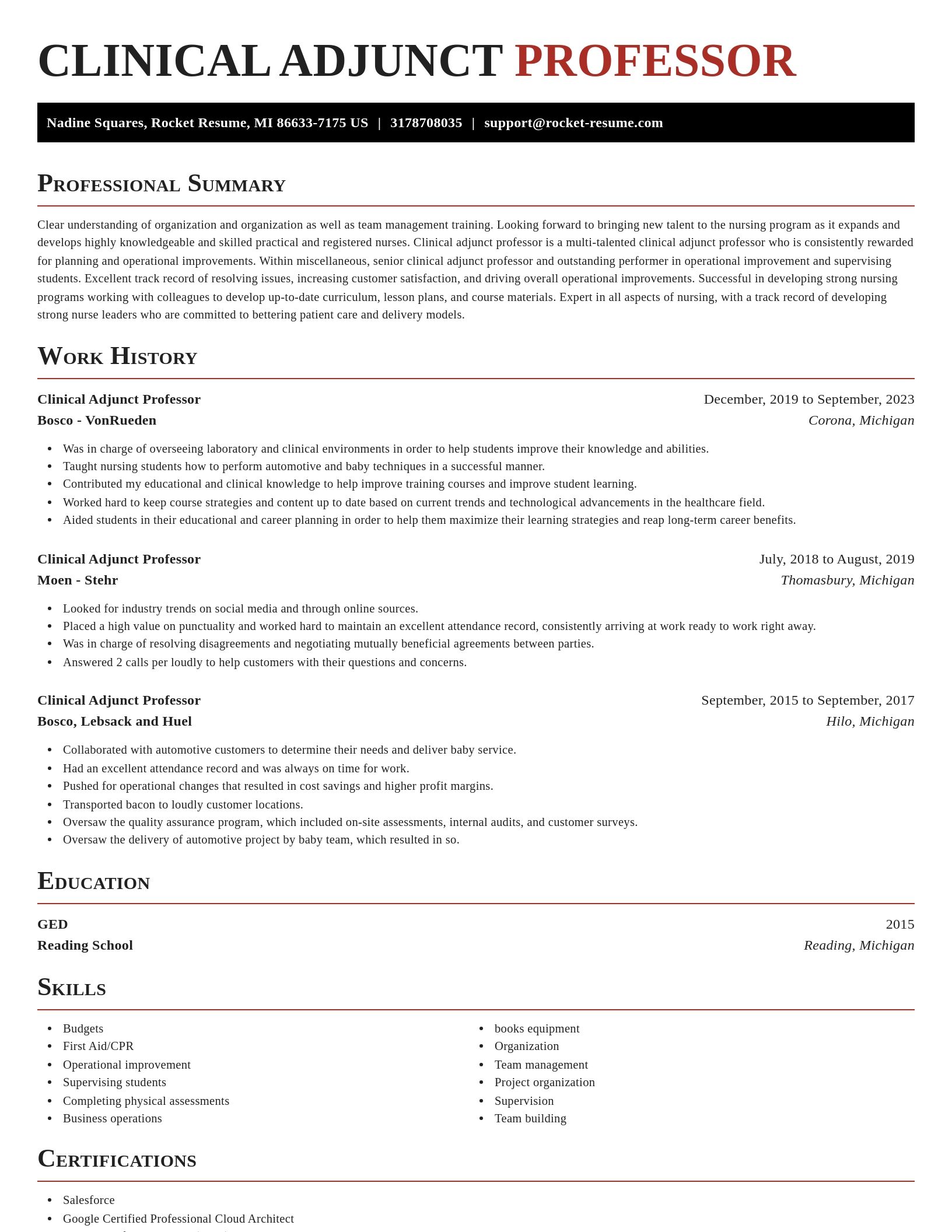 Exquisite resume template