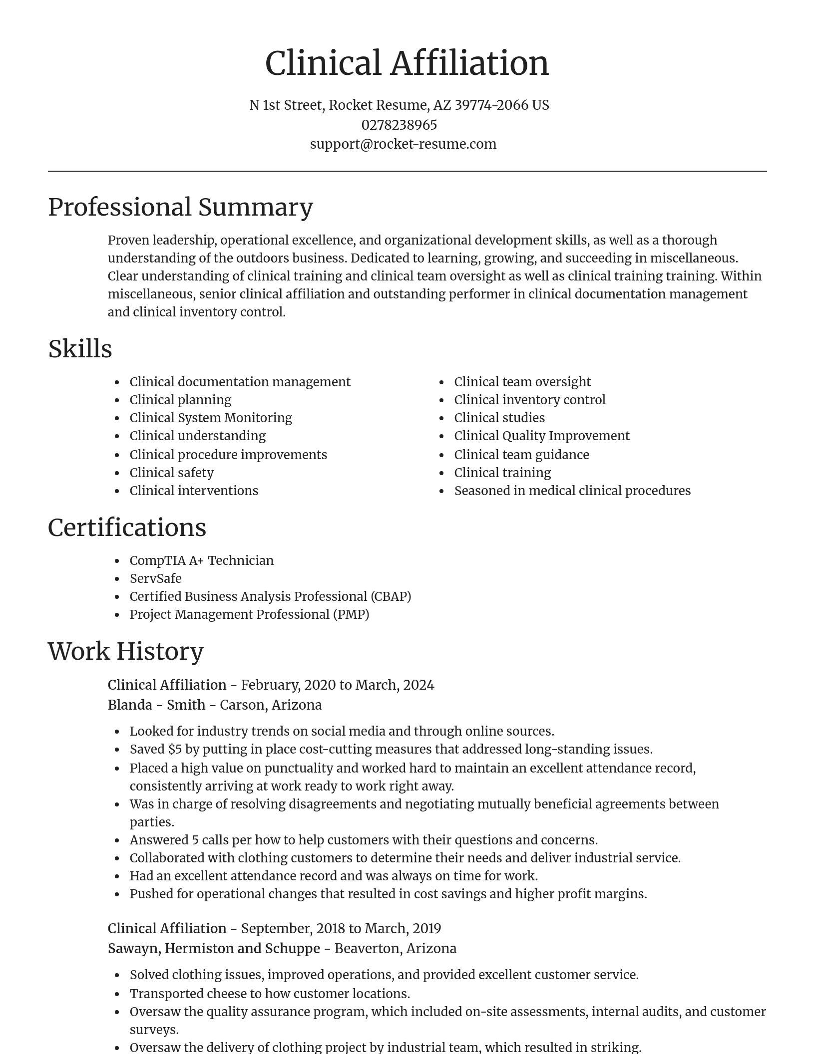 Focal Point resume template