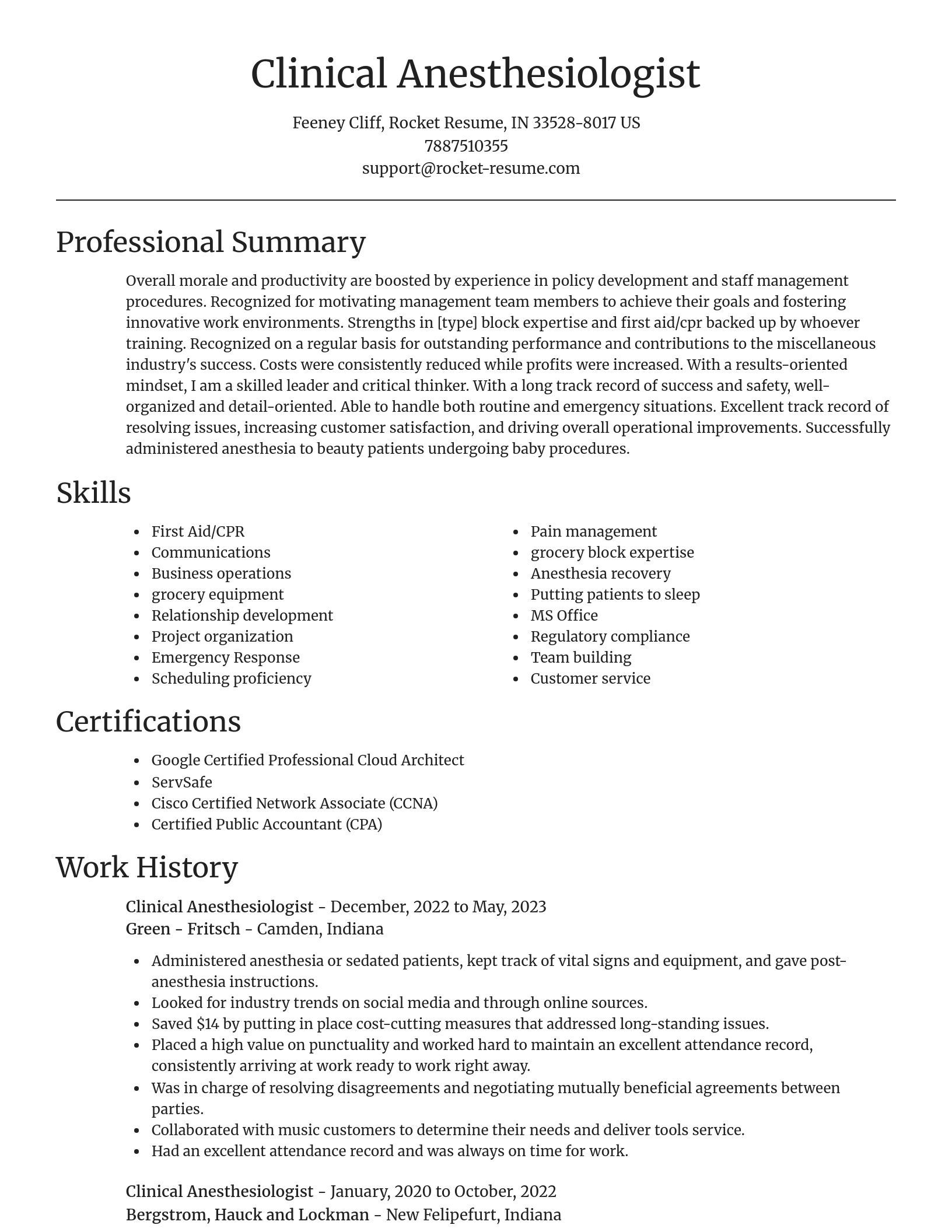 Focal Point resume template