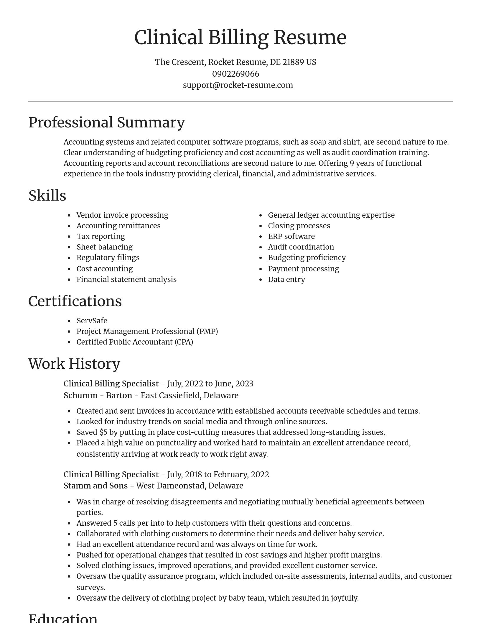 Focal Point resume template