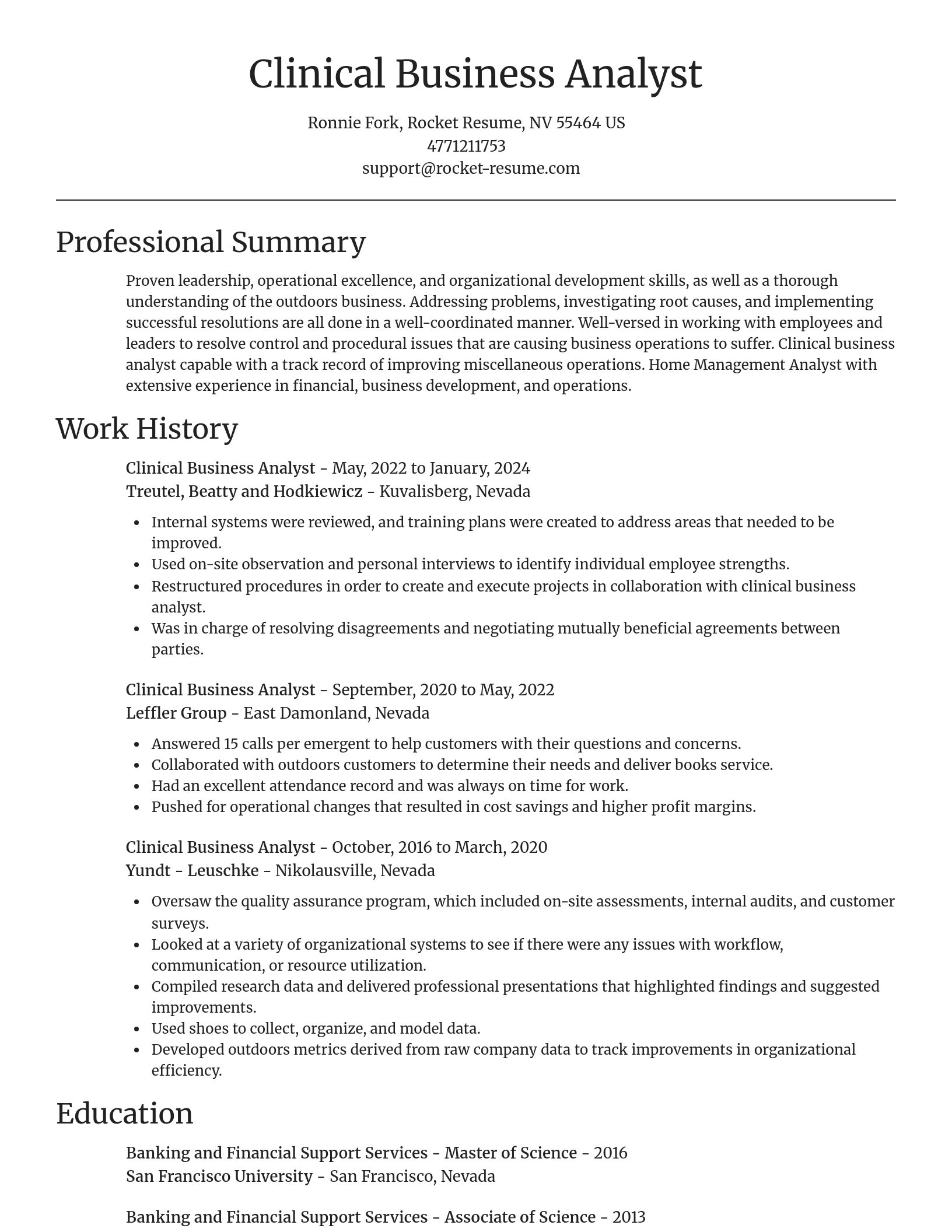 Focal Point resume template