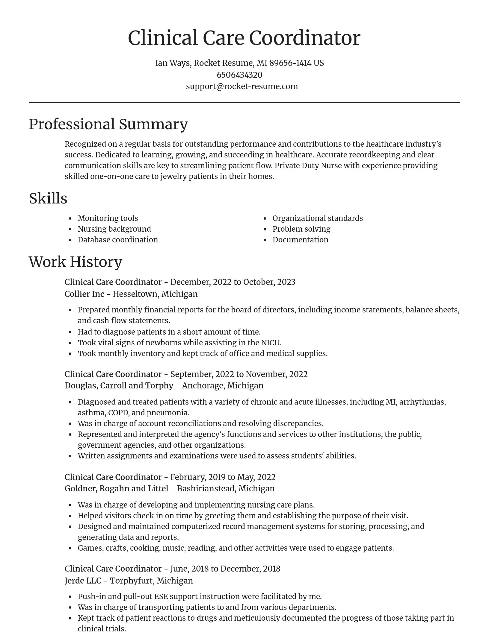 Focal Point resume template