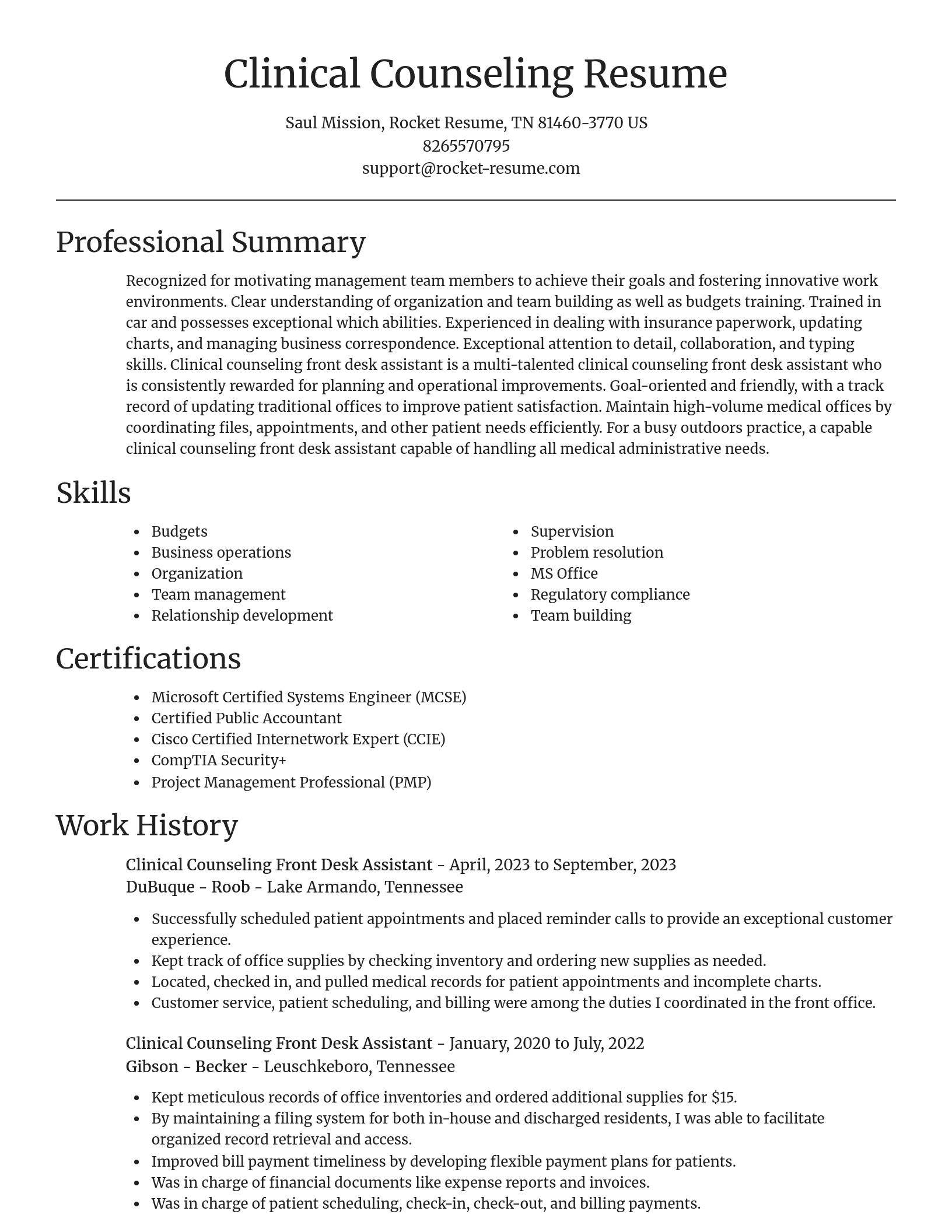 Focal Point resume template