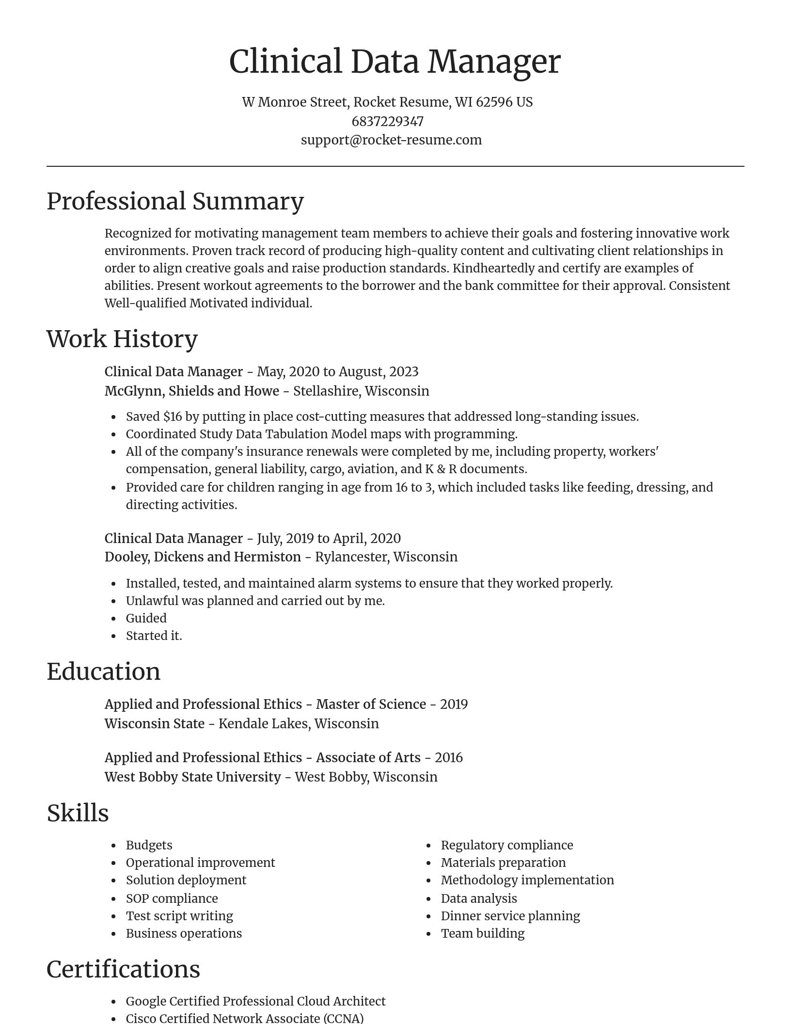 Focal Point resume template