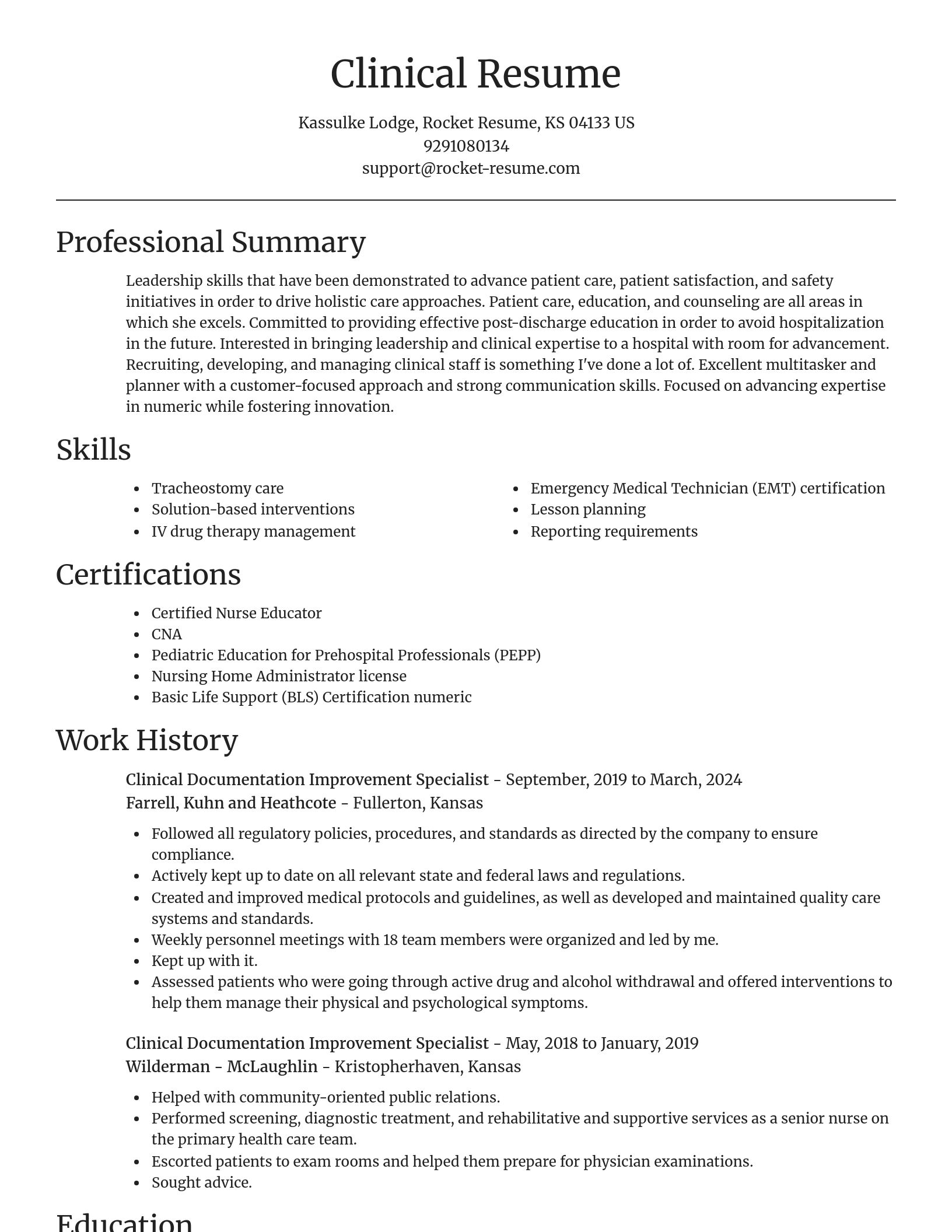 Focal Point resume template