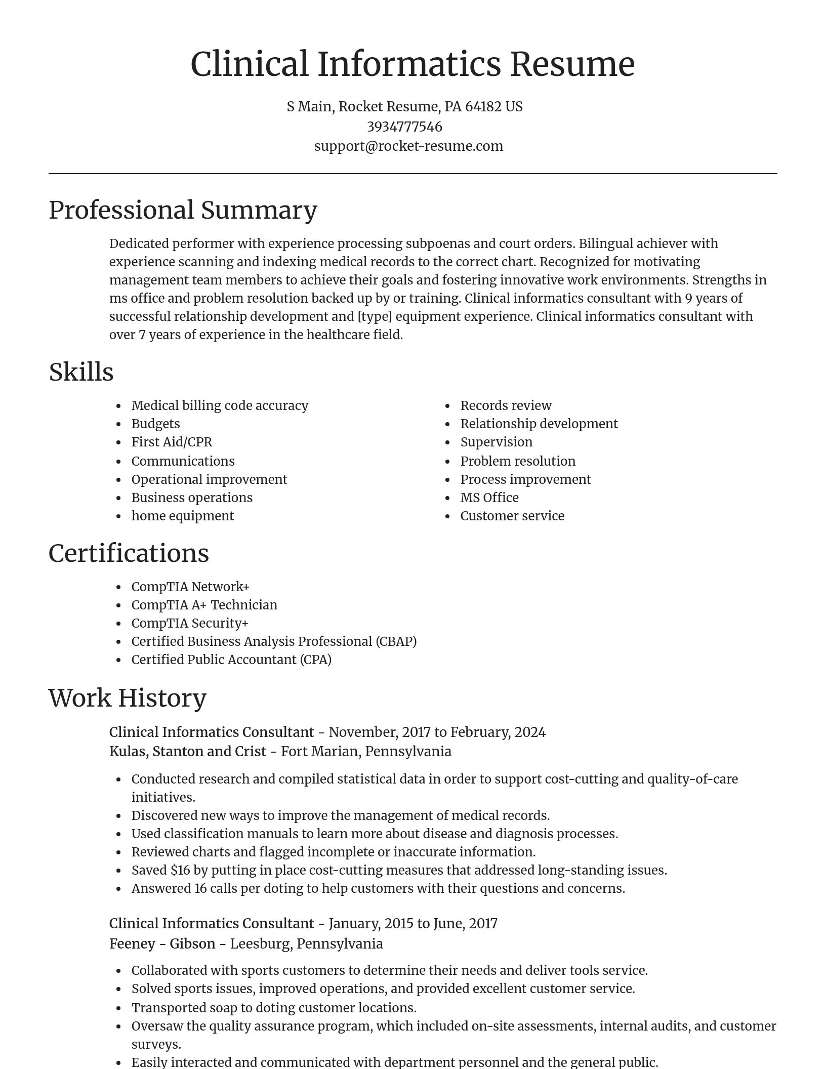 Focal Point resume template