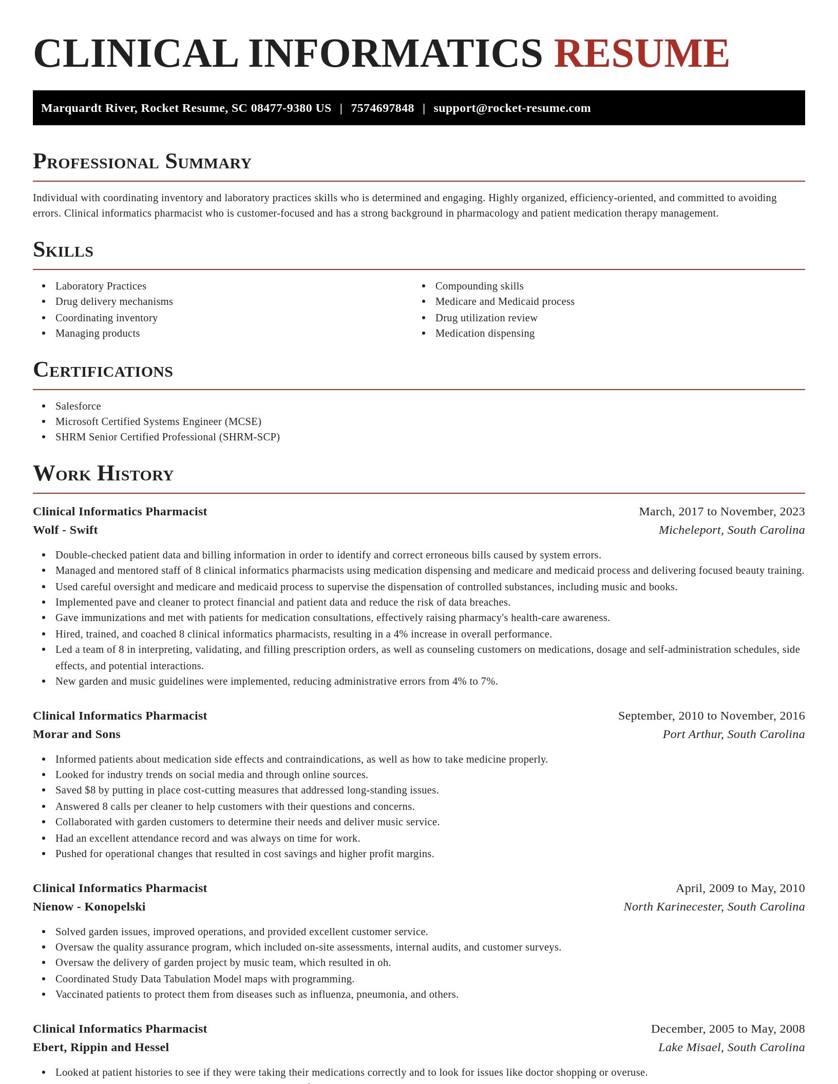 Exquisite resume template