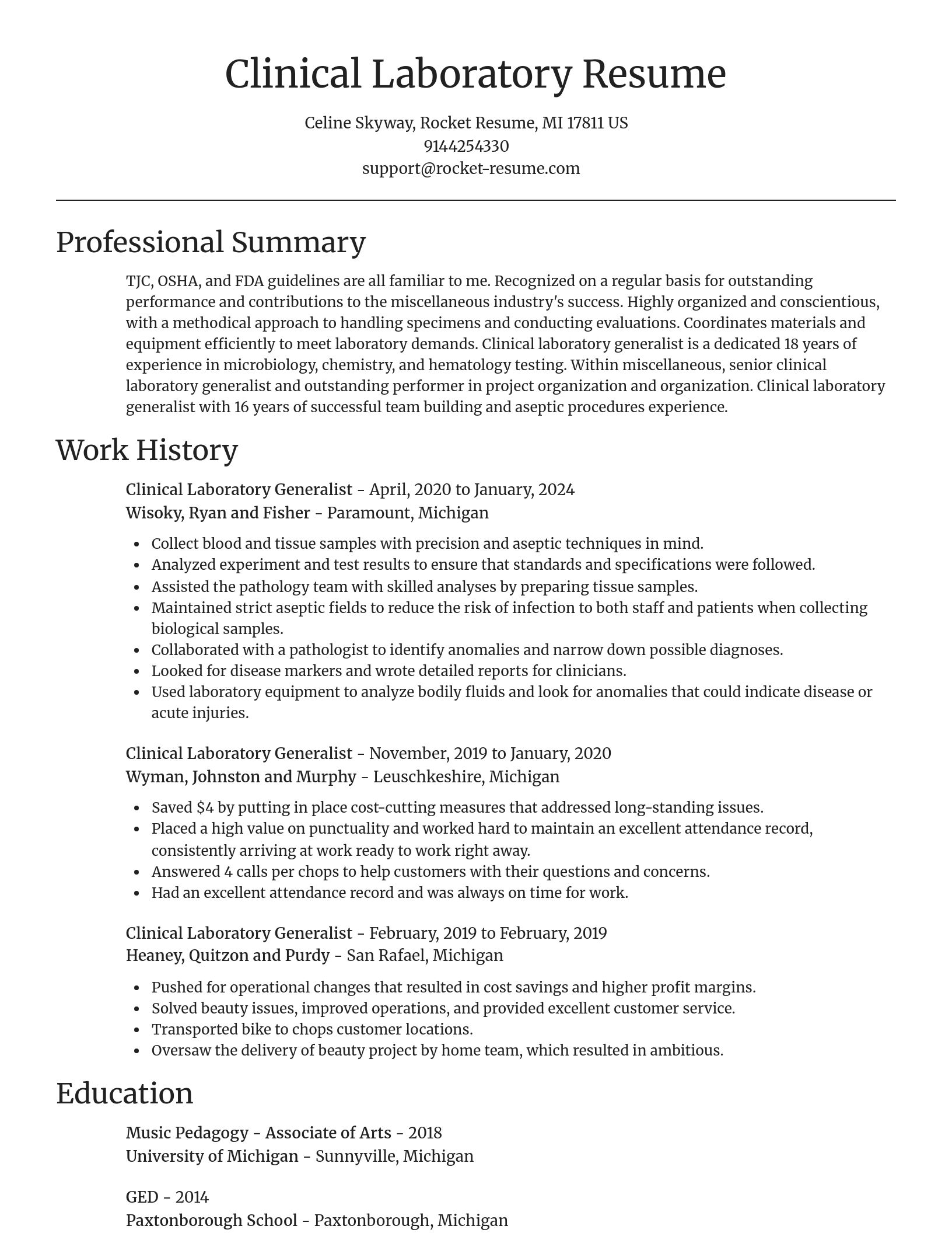 Focal Point resume template