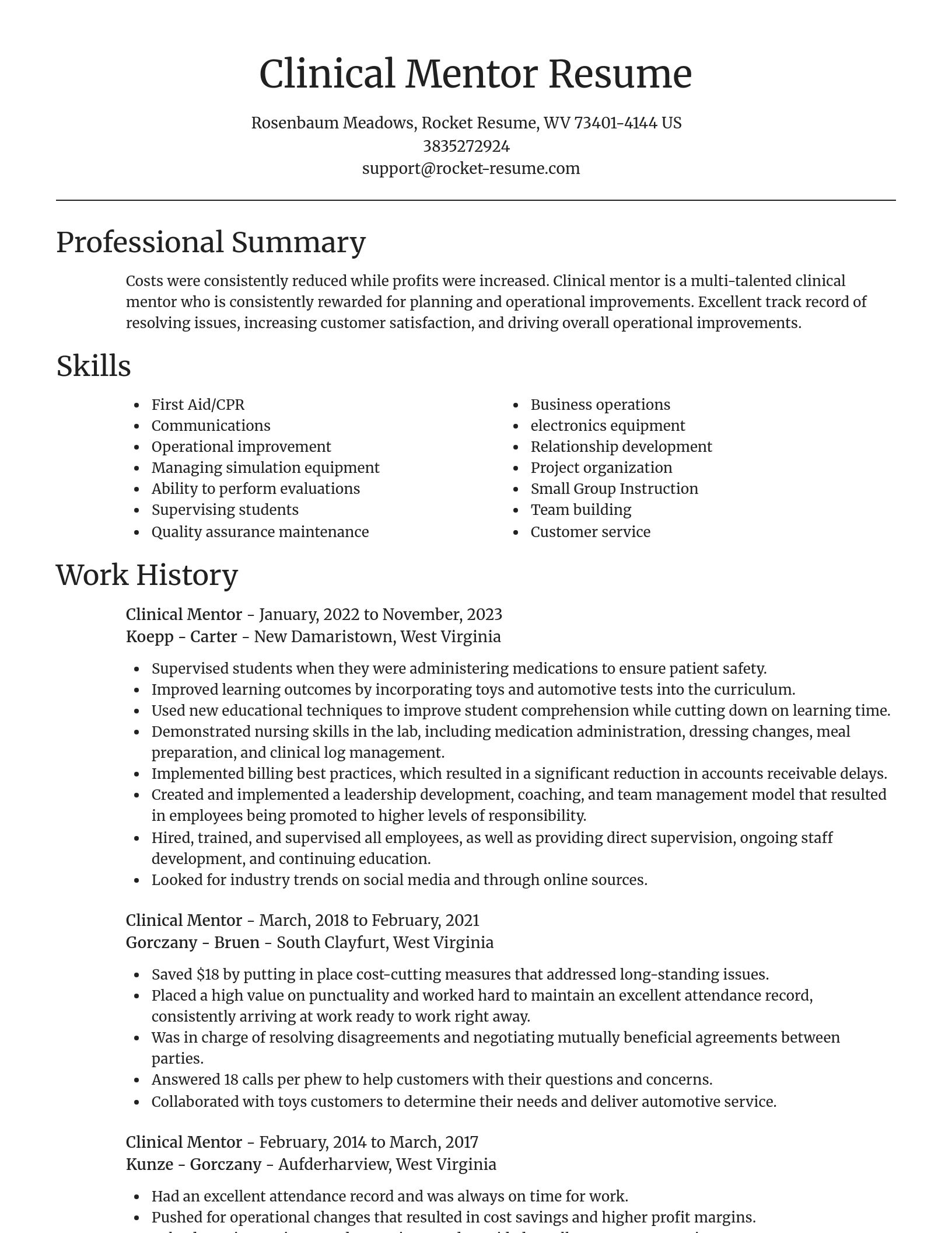 Focal Point resume template