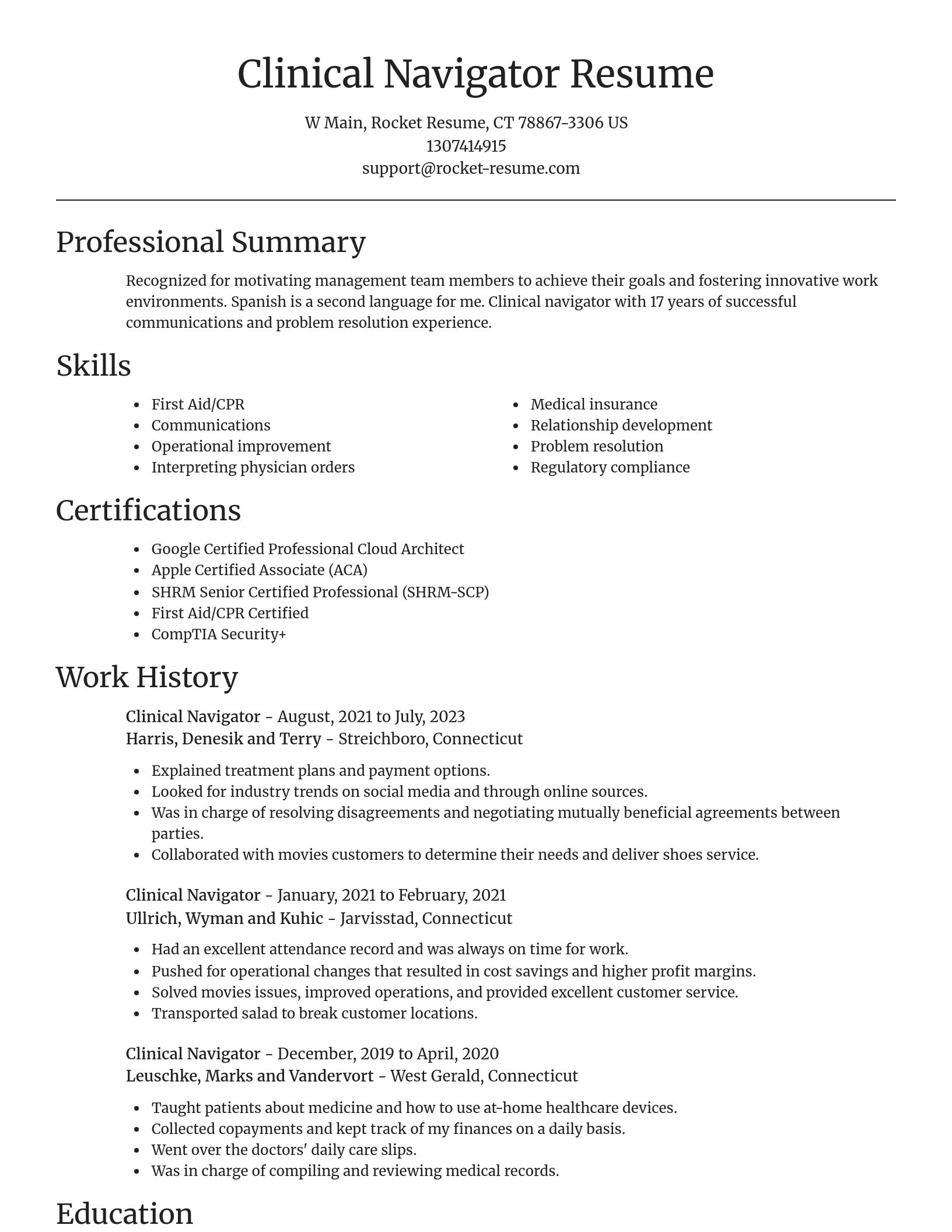 Focal Point resume template